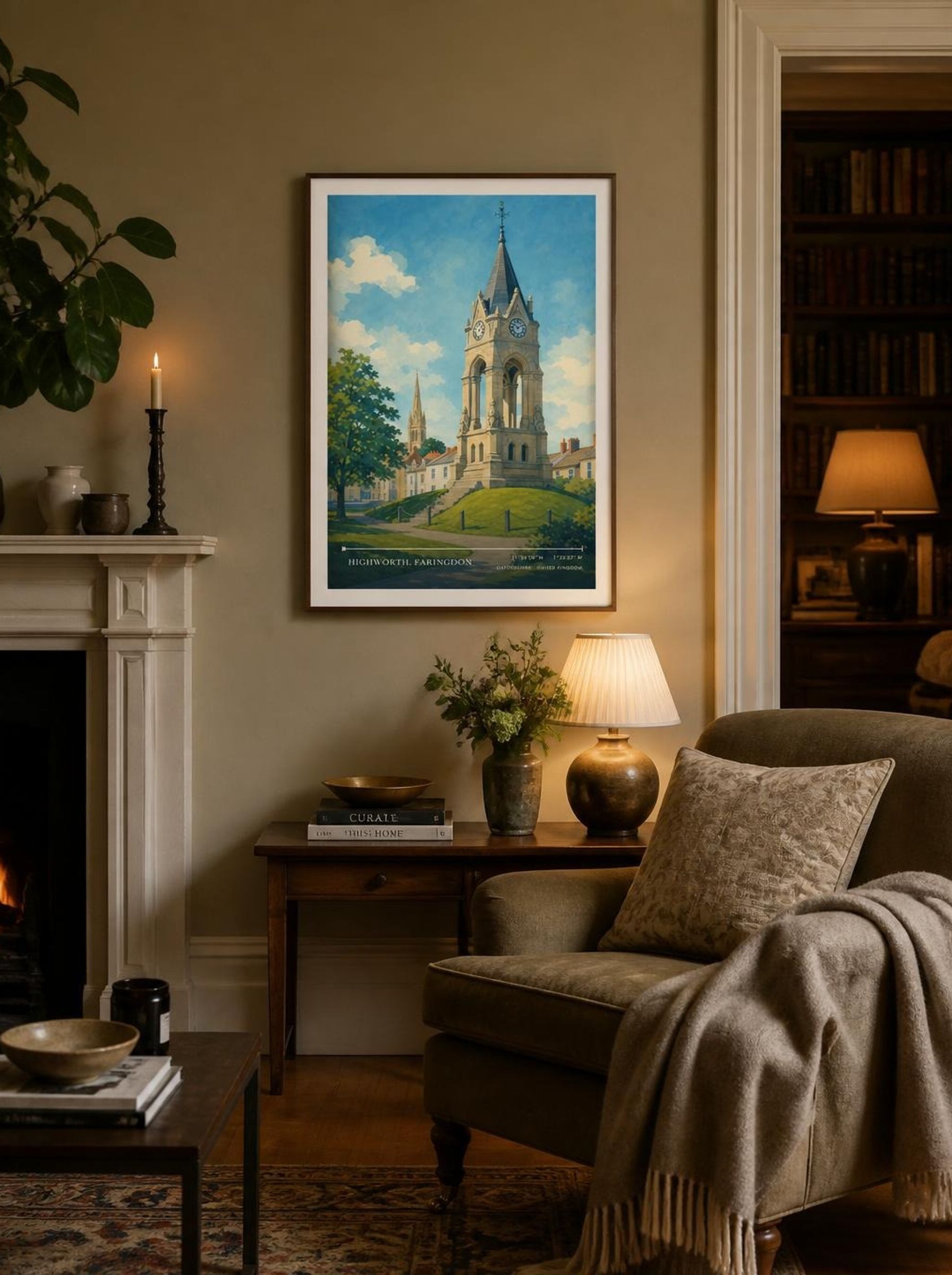 Highworth, Faringdon Oxfordshire United Kingdom Travel Poster - Lifestyle