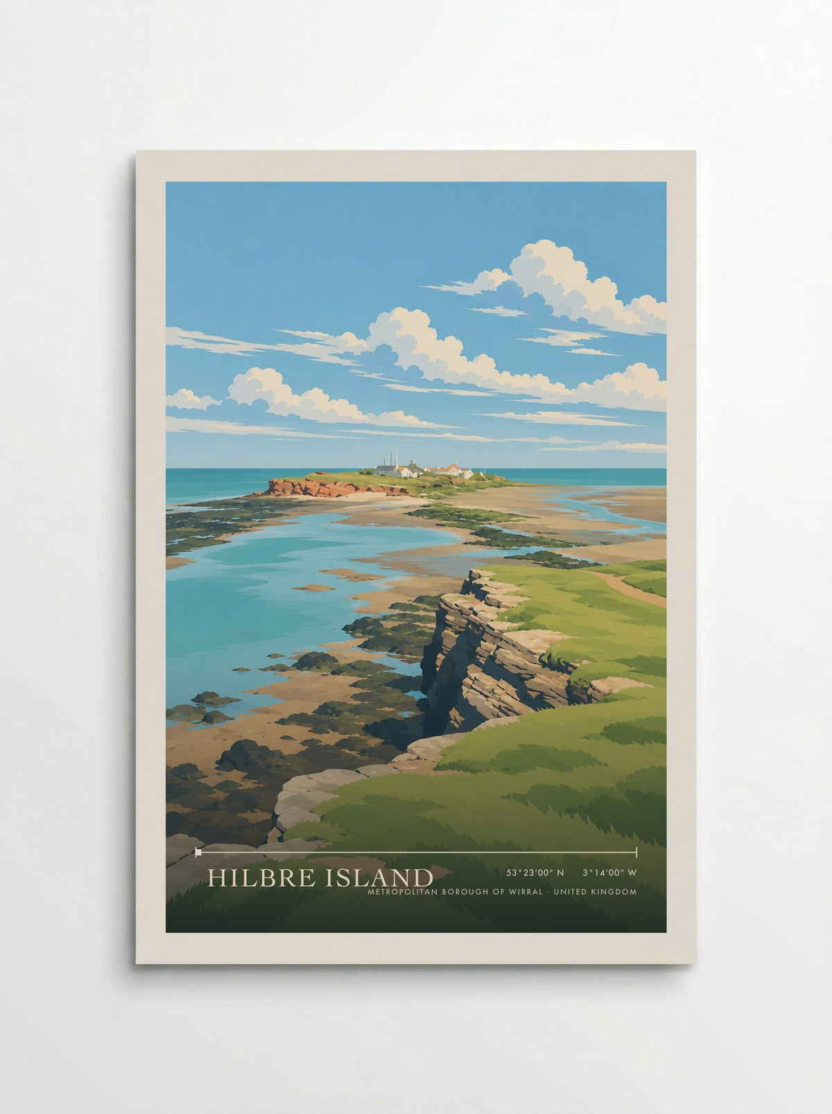 Hilbre Island, Metropolitan Borough of Wirral | Travel Poster - Poster
