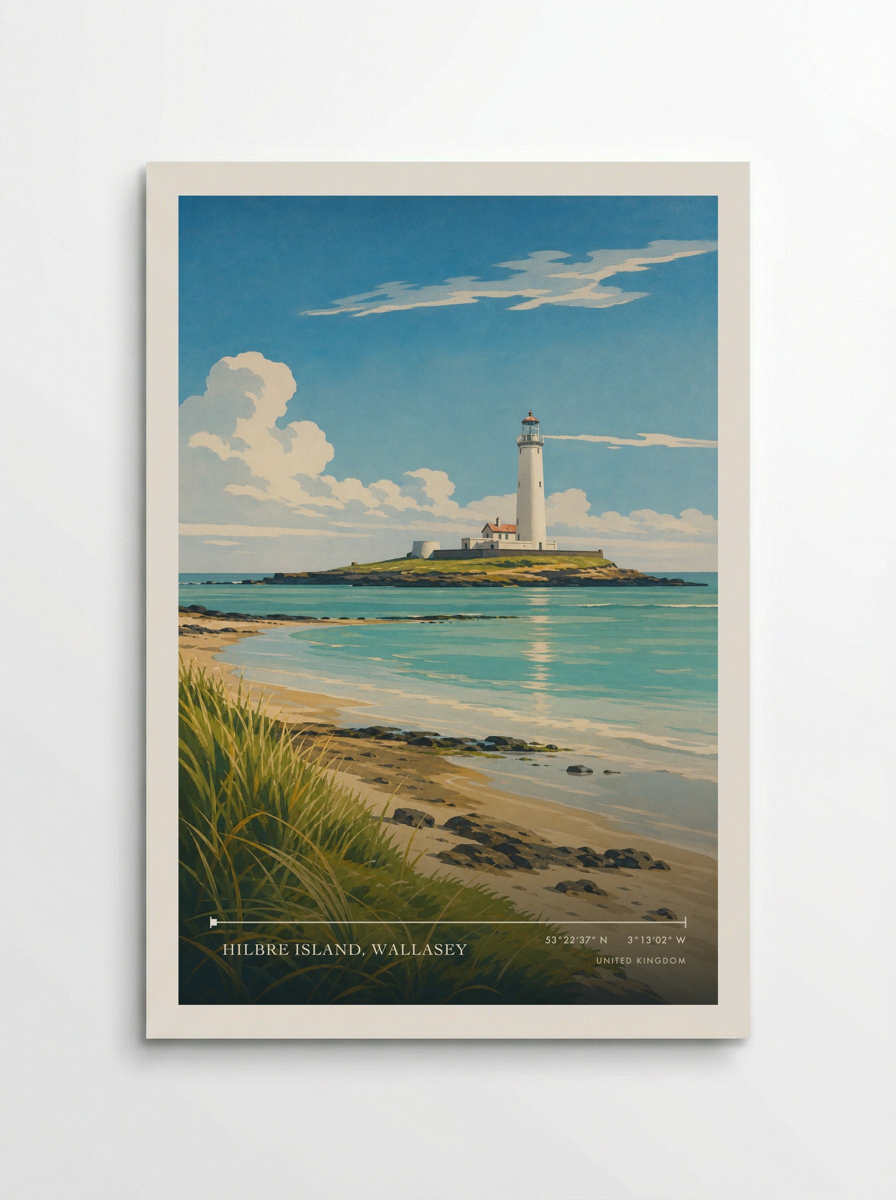 Hilbre Island, Wallasey United Kingdom Travel Poster - Poster