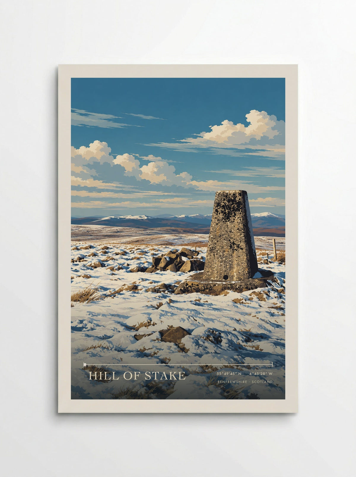 Hill of Stake, Renfrewshire | Travel Poster - Poster