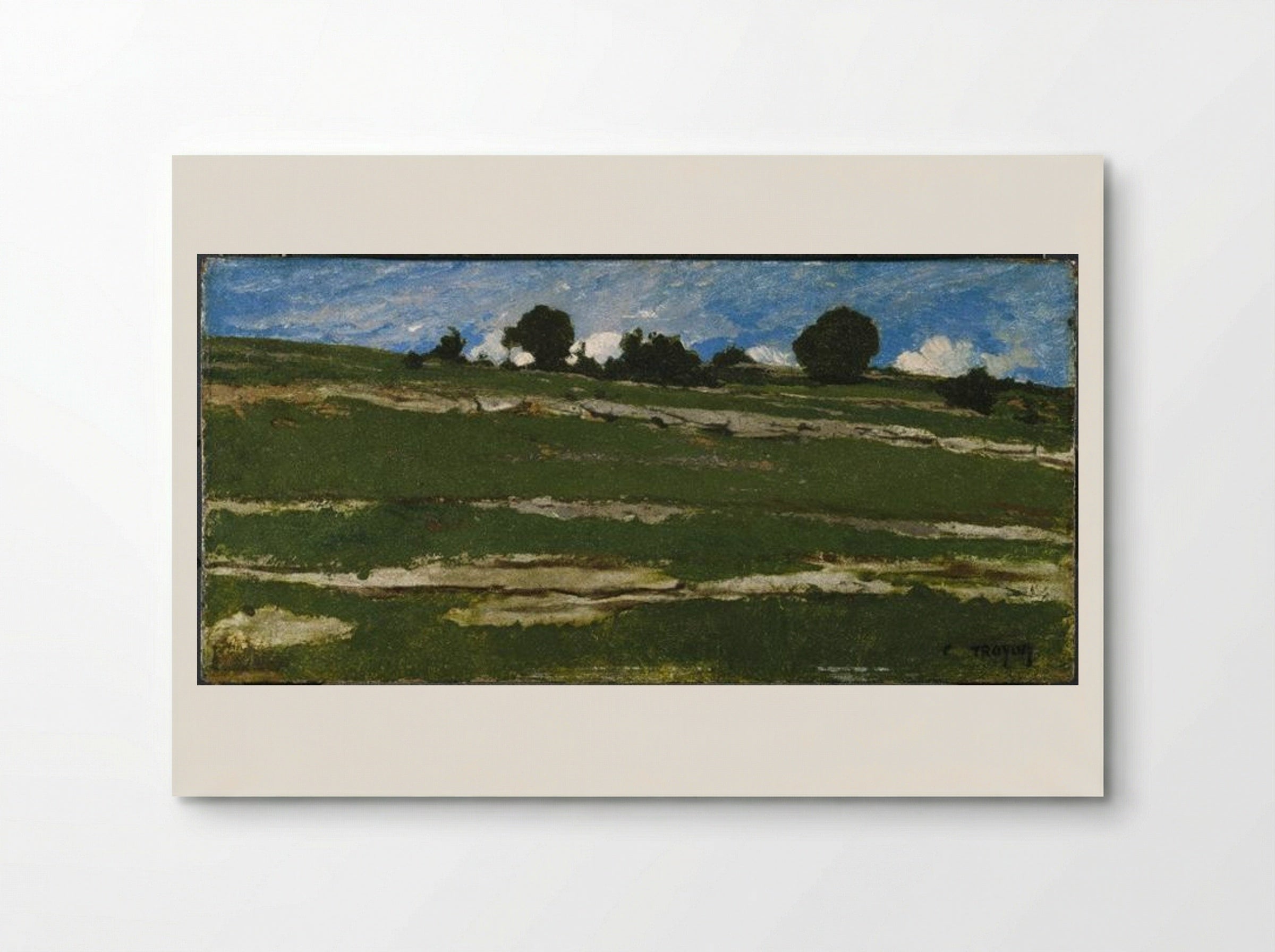 Hillside with Rocky Outcrops - Constant Troyon - Poster