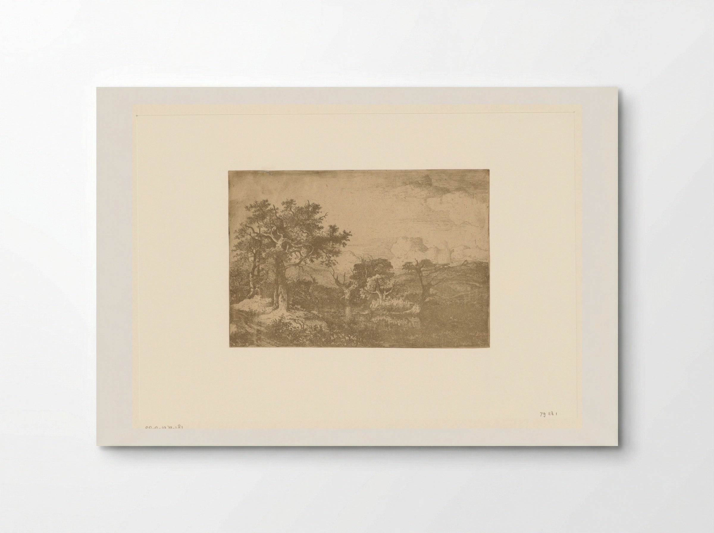 Hilly Landscape with Trees and a Windmill near Deopham - John Crome - Poster