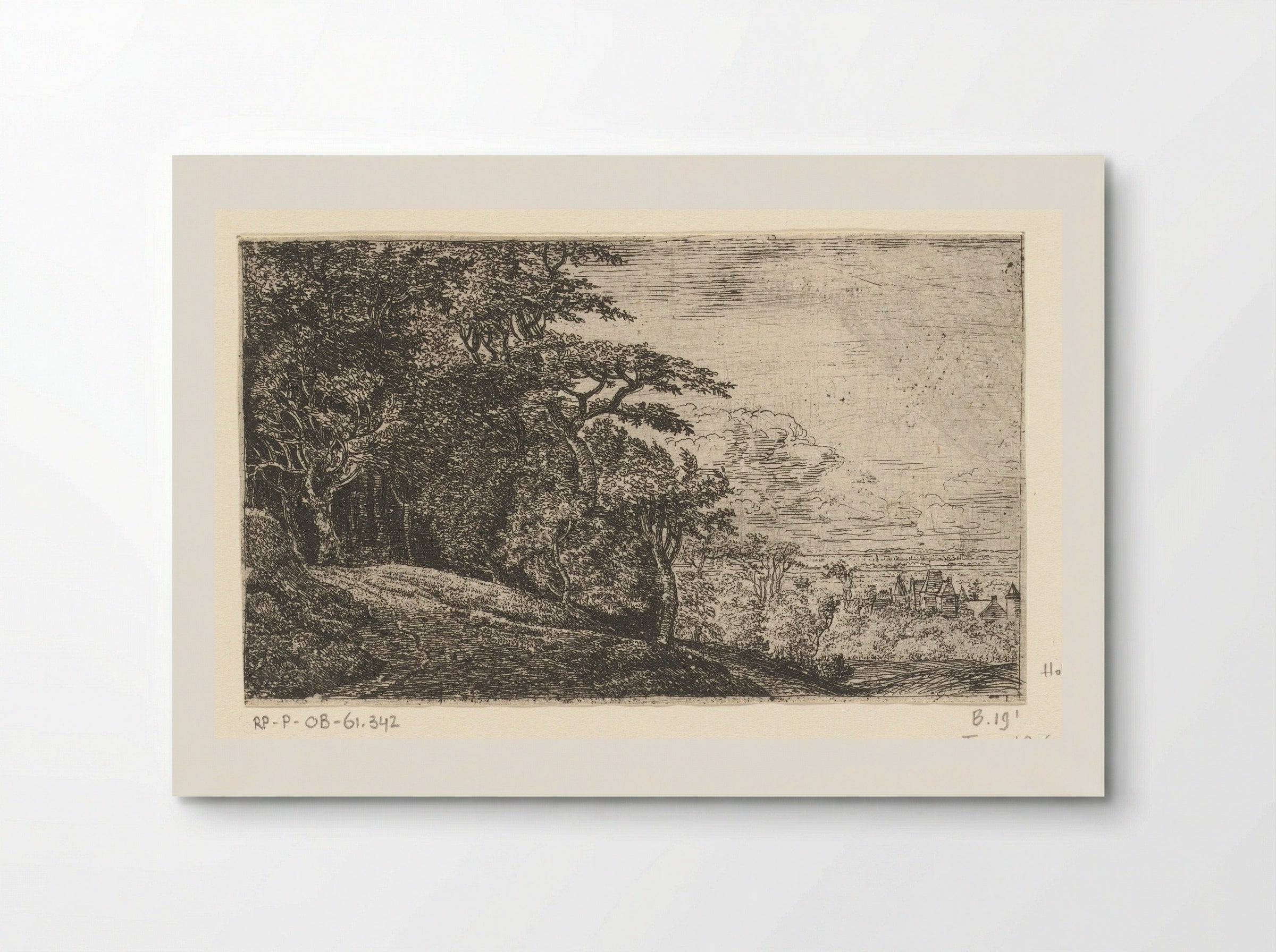 Hilly Landscape with Trees - Jan Ruyscher - Poster