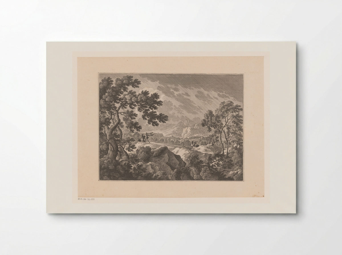Hilly Terrain in a Storm - Nicolas Perelle - Poster