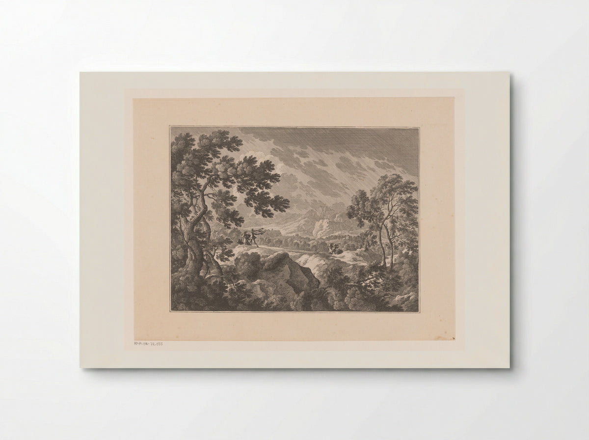 Hilly Terrain in a Storm - Nicolas Perelle - Poster