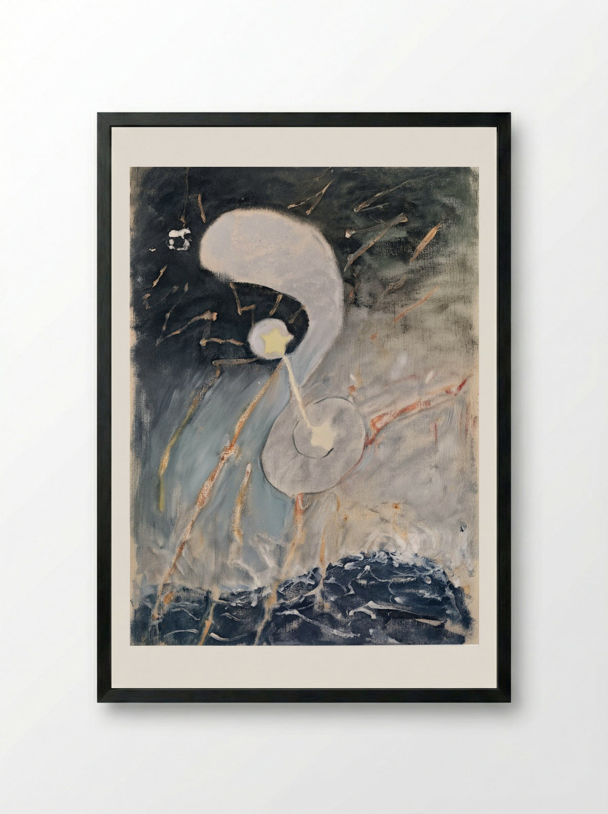 Chaos, No. 2 - Hilma af Klint - Framed Print Black