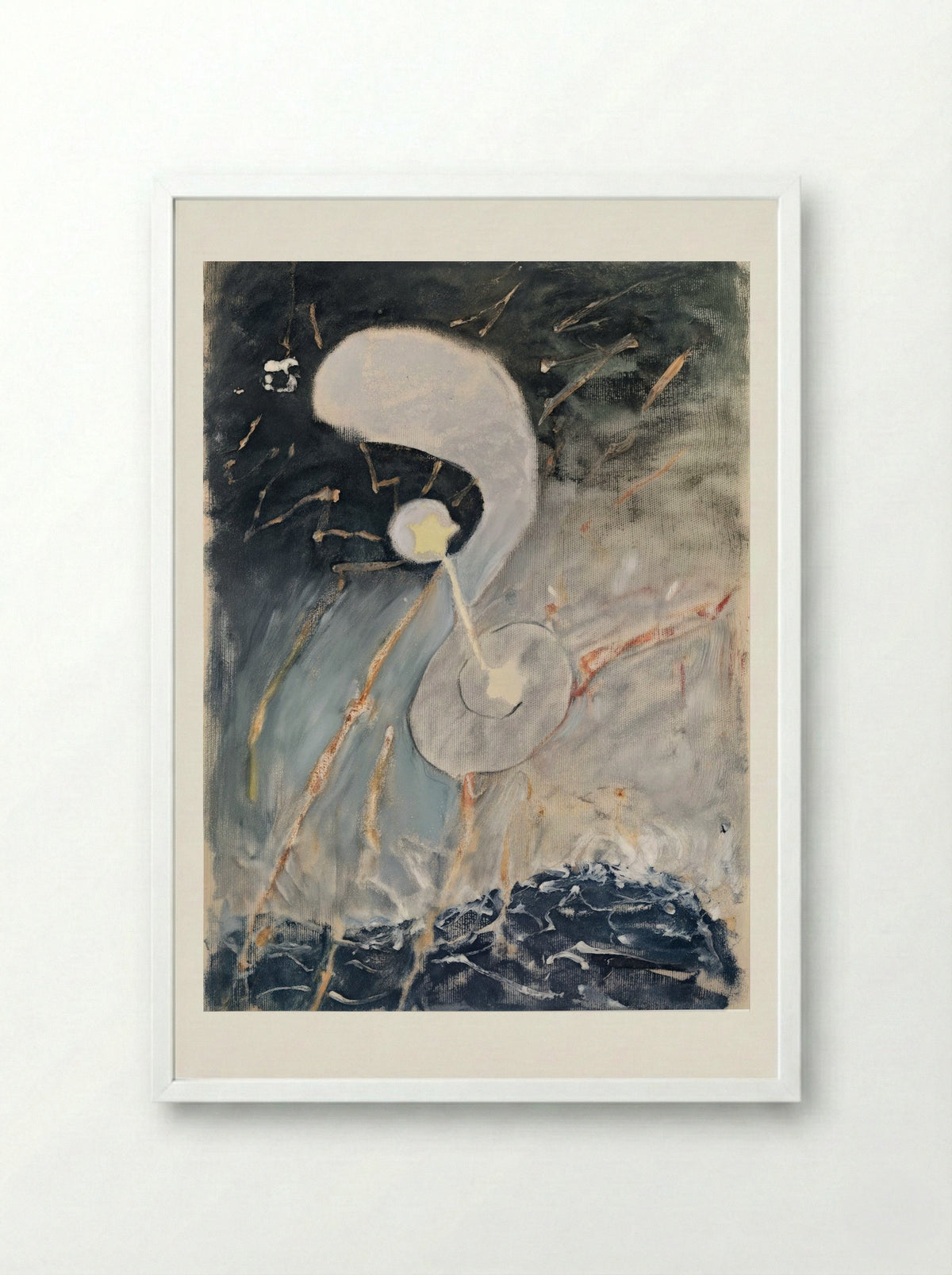Chaos, No. 2 - Hilma af Klint - Framed Print White