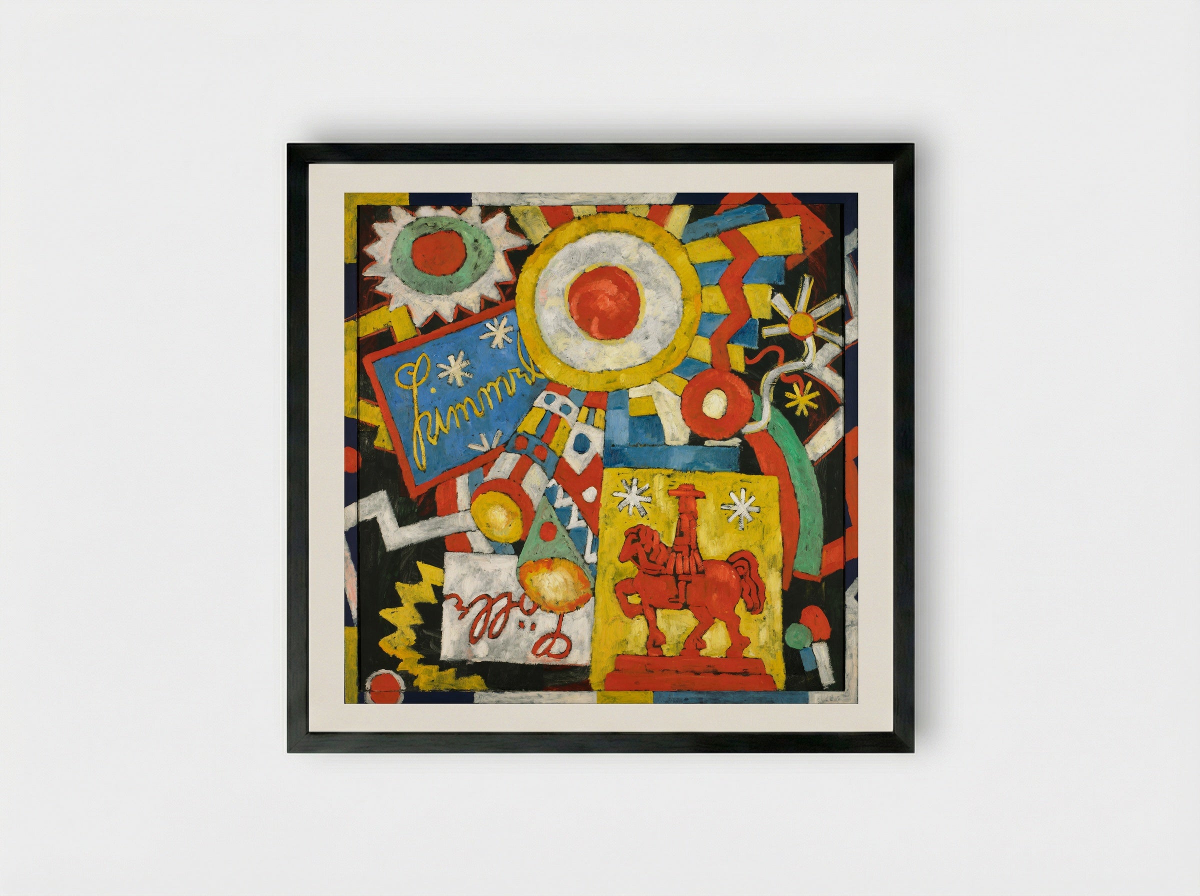 Himmel - Marsden Hartley - Framed Print Black