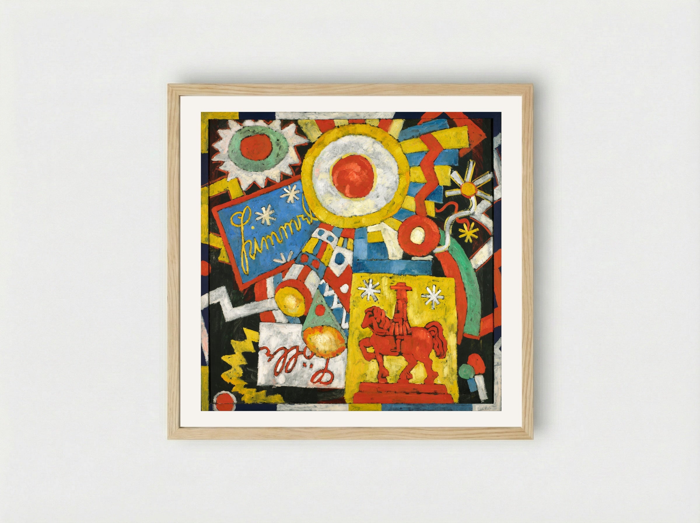 Himmel - Marsden Hartley - Framed Print Wood