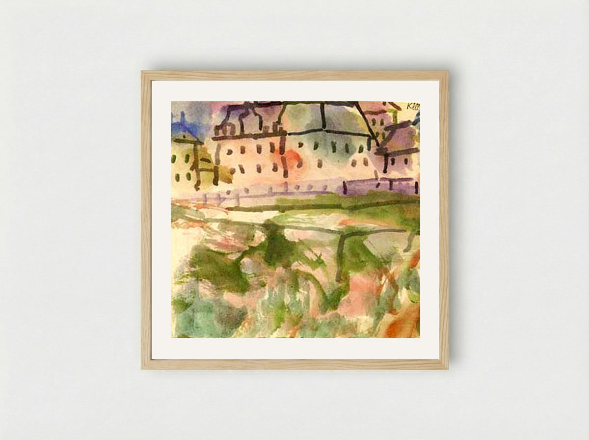Historic ground - Paul Klee - Framed Print Wood