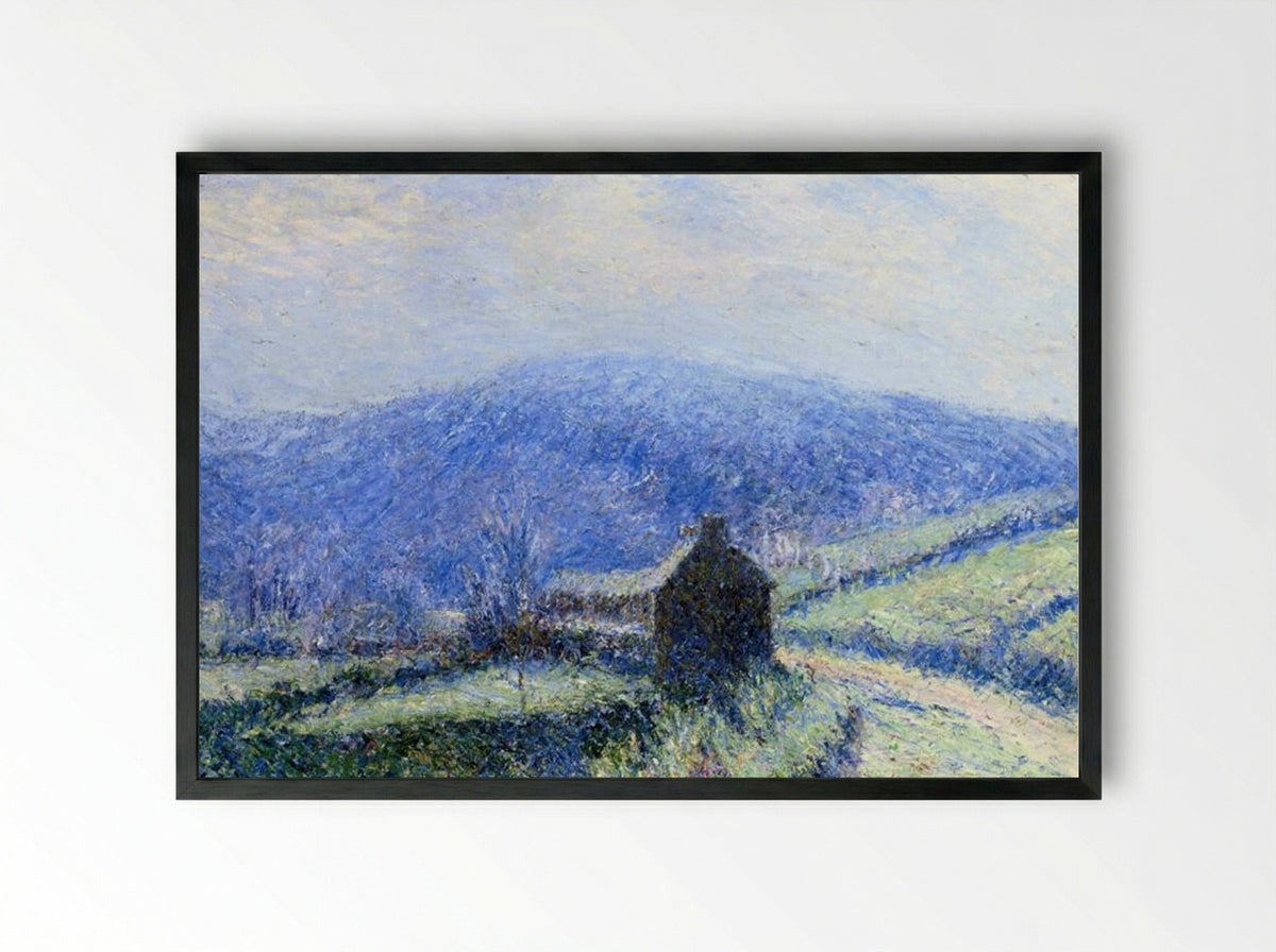 Hoarfrost at Huelgoat, Finistere - Gustave Loiseau - Framed Print Black