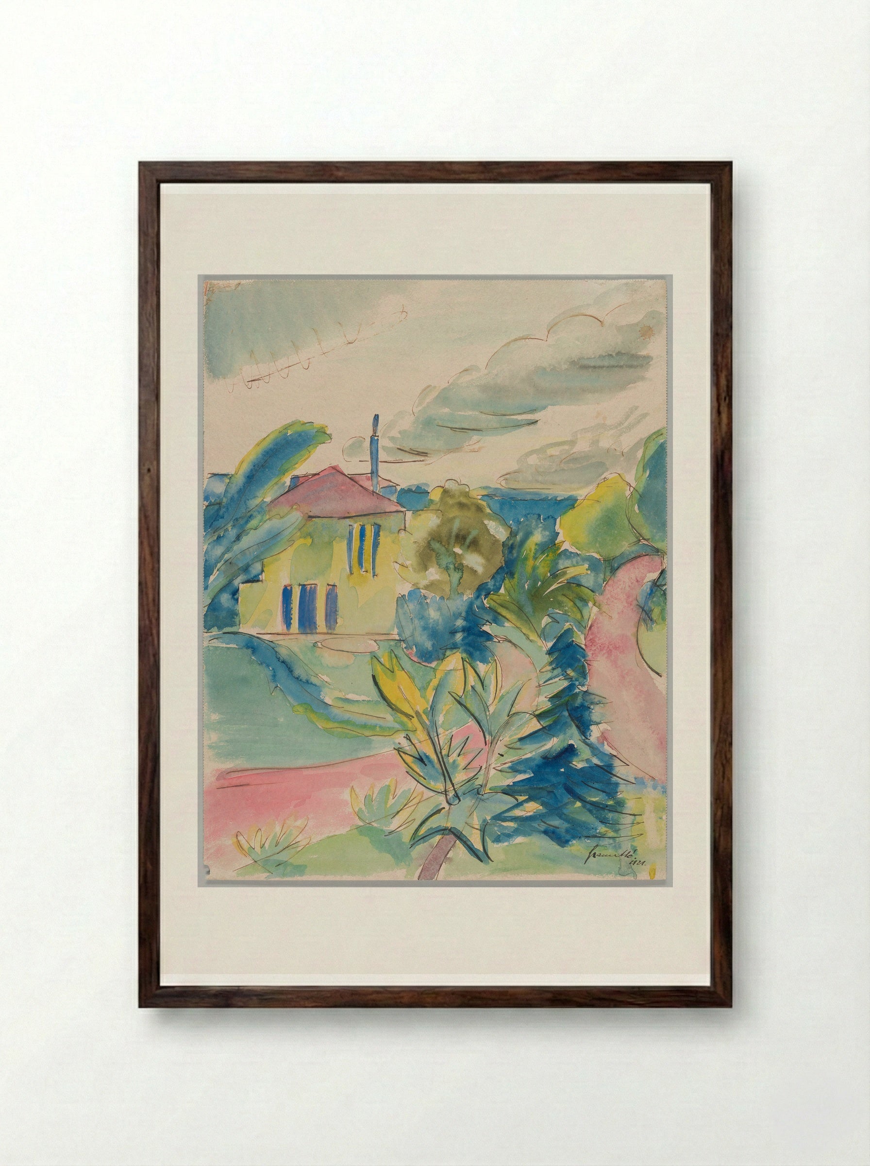 Hochkamp - Walter Gramatté - Framed Print Dark Wood