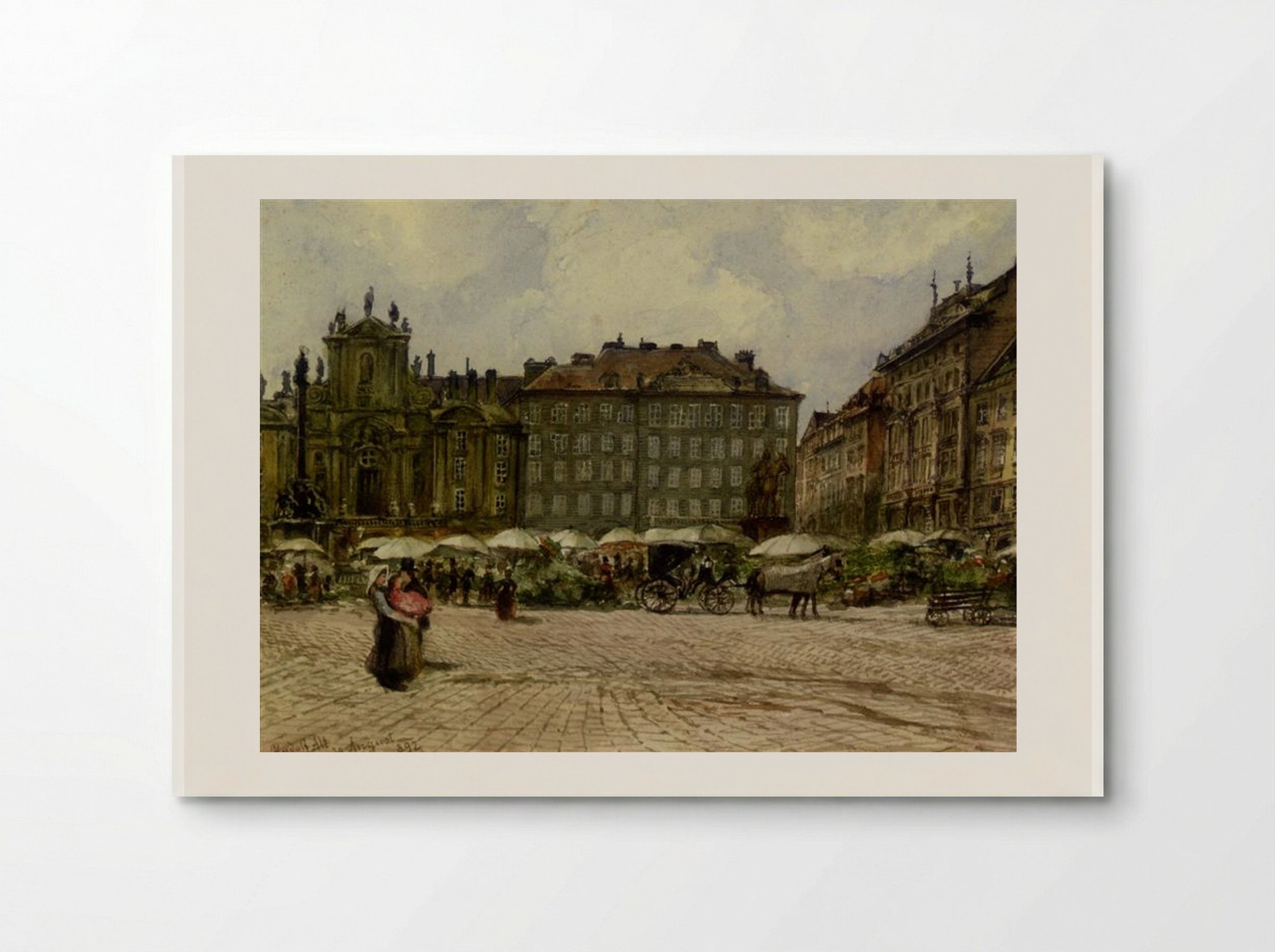 Hof Church in Vienna - Rudolf von Alt - Poster