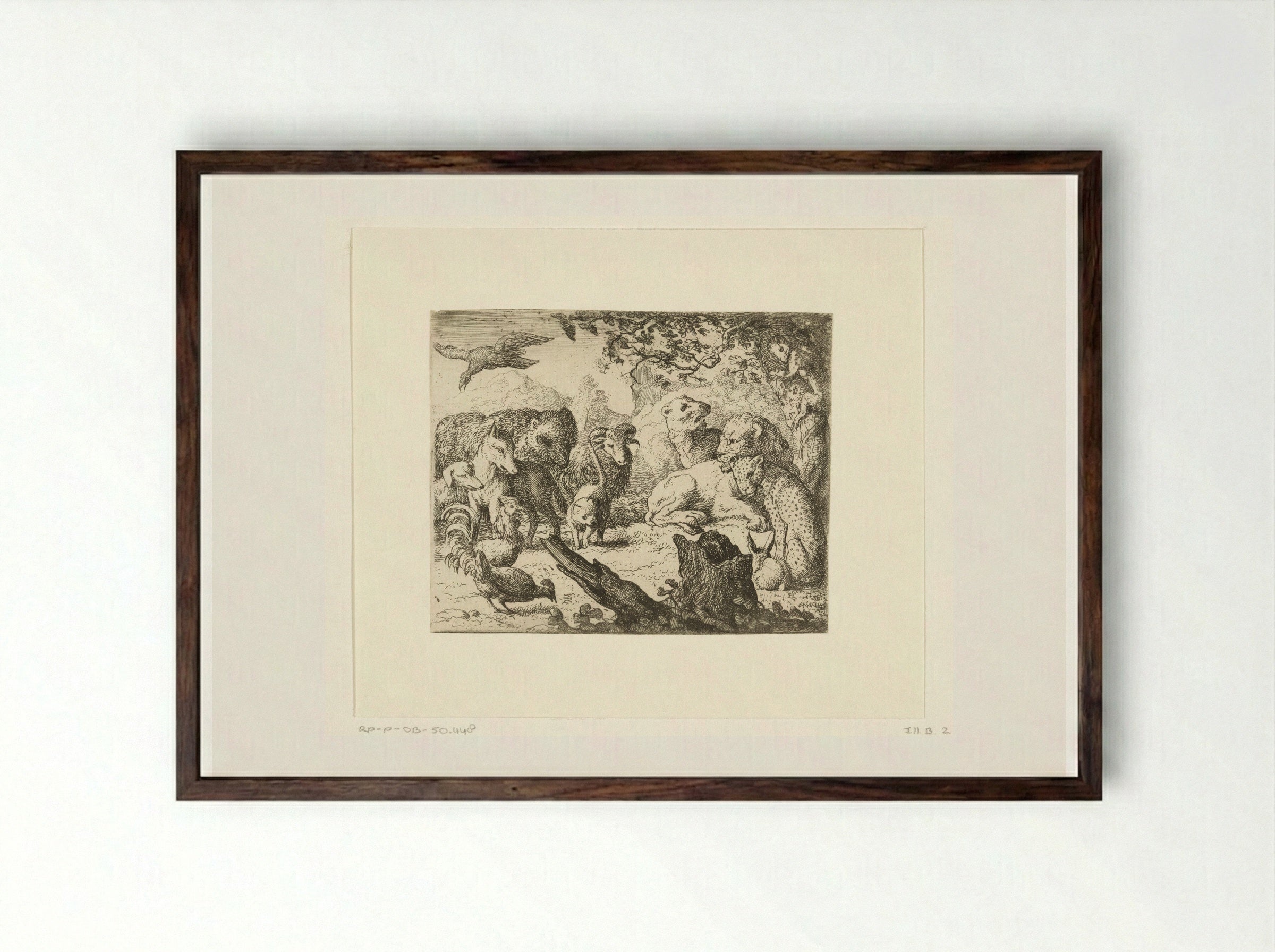 Hofdag bij koning Nobel - Allaert van Everdingen - Framed Print Dark Wood
