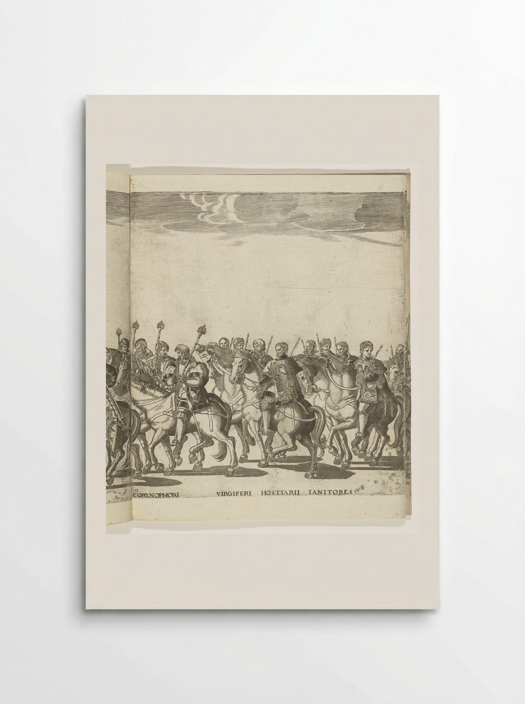 Hoffunctionarissen van Karel V, plaat 13 - Nicolaas Hogenberg - Poster