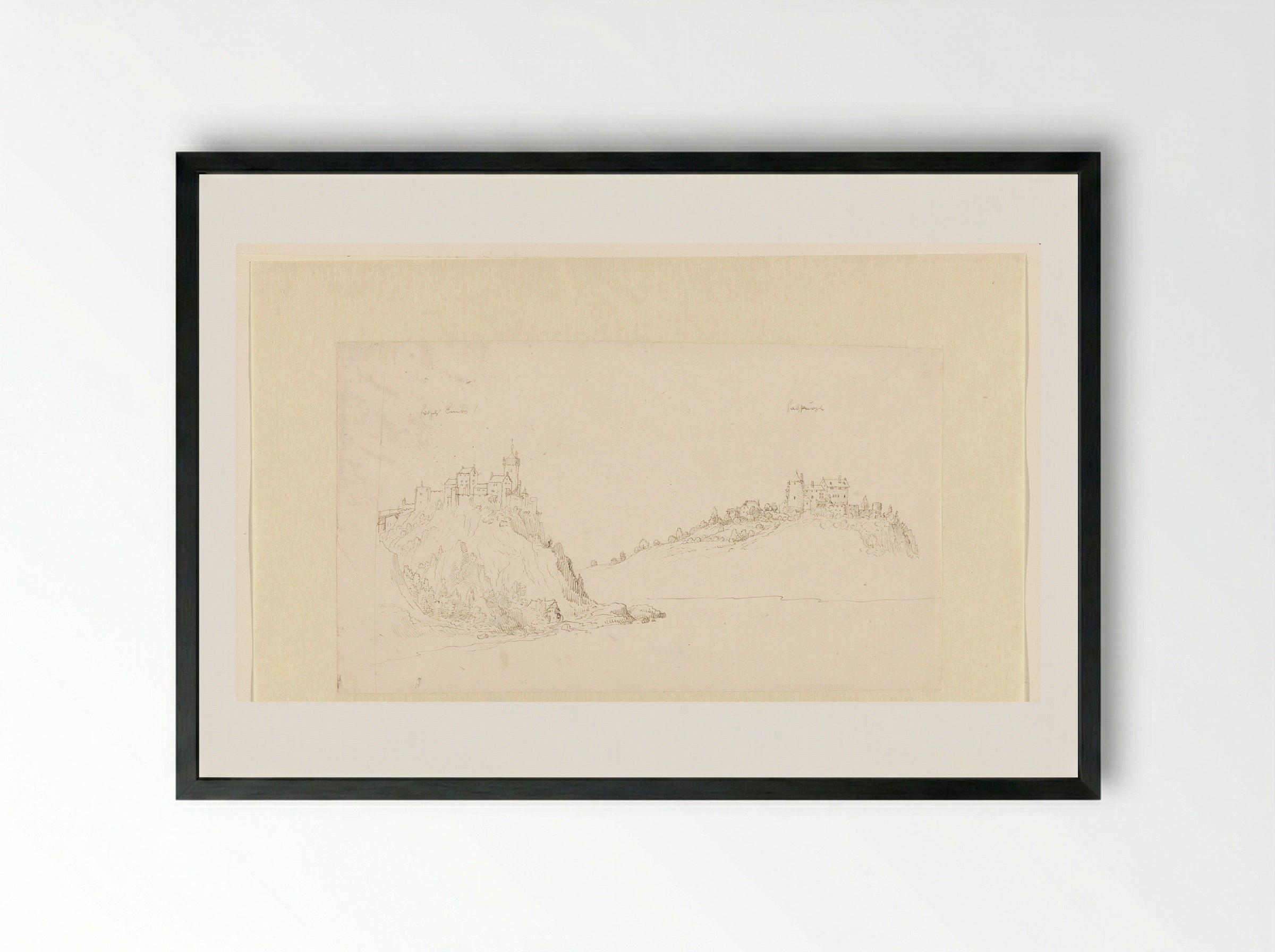 Hohenems en de Habsburg - Gerard van der Horst - Framed Print Black