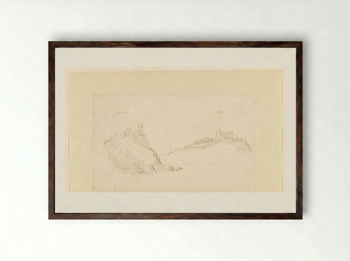 Hohenems en de Habsburg - Gerard van der Horst - Framed Print Dark Wood