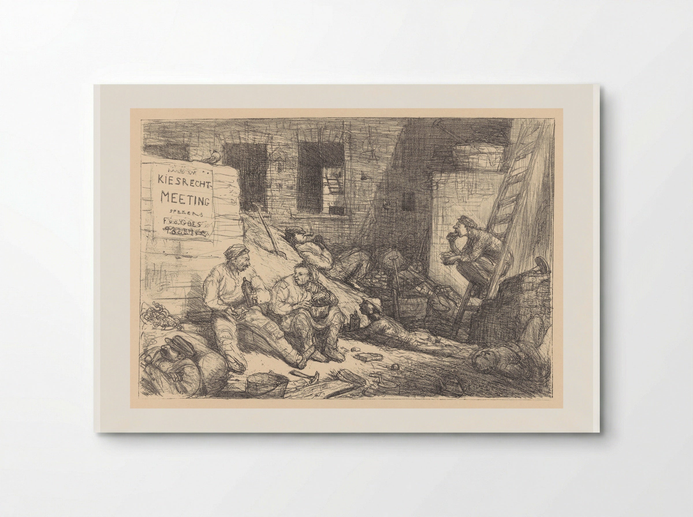 Hollandsch-kiesrecht-agitatie - Marius Bauer - Poster