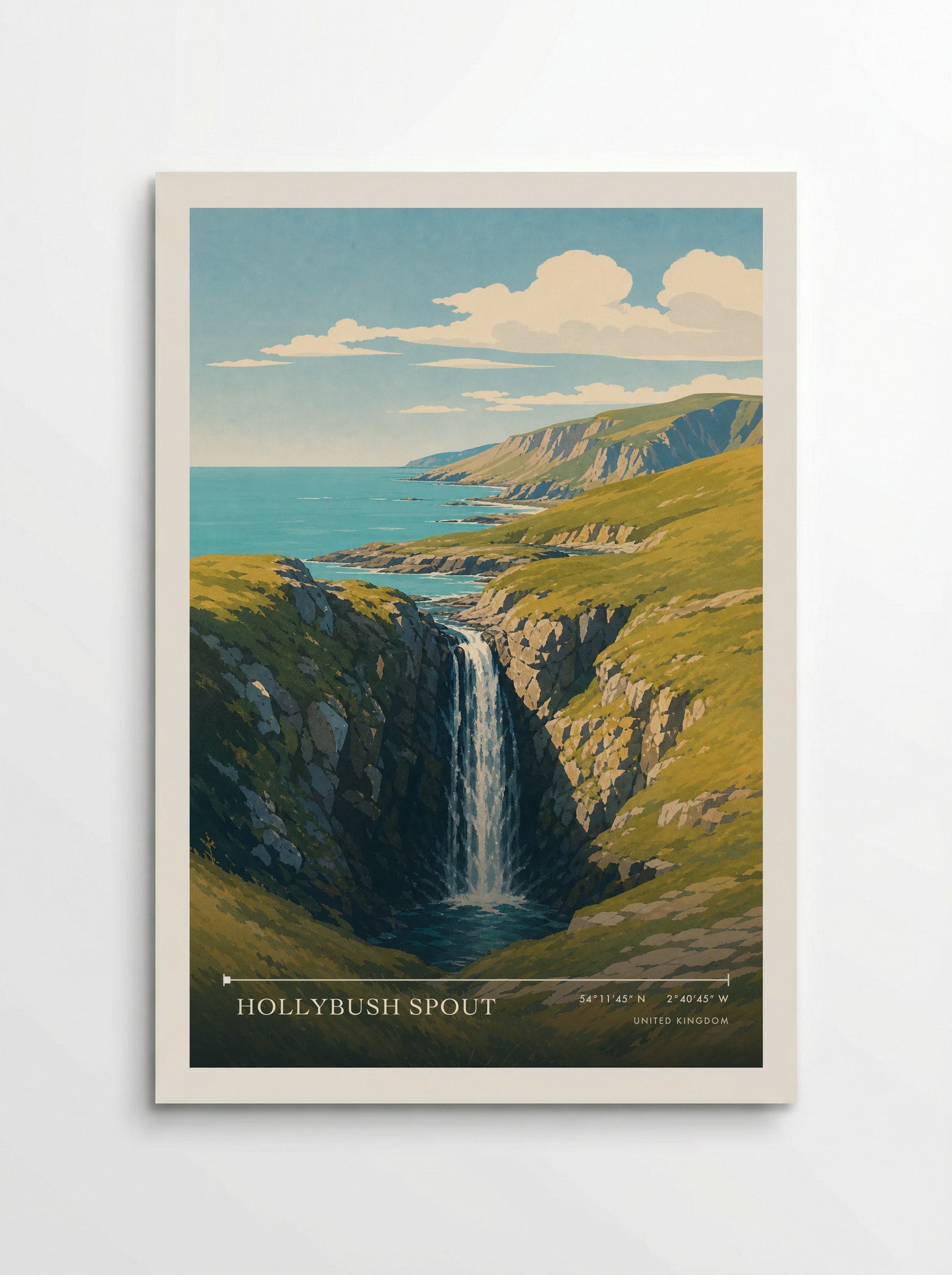 Hollybush Spout United Kingdom Travel Poster - Poster