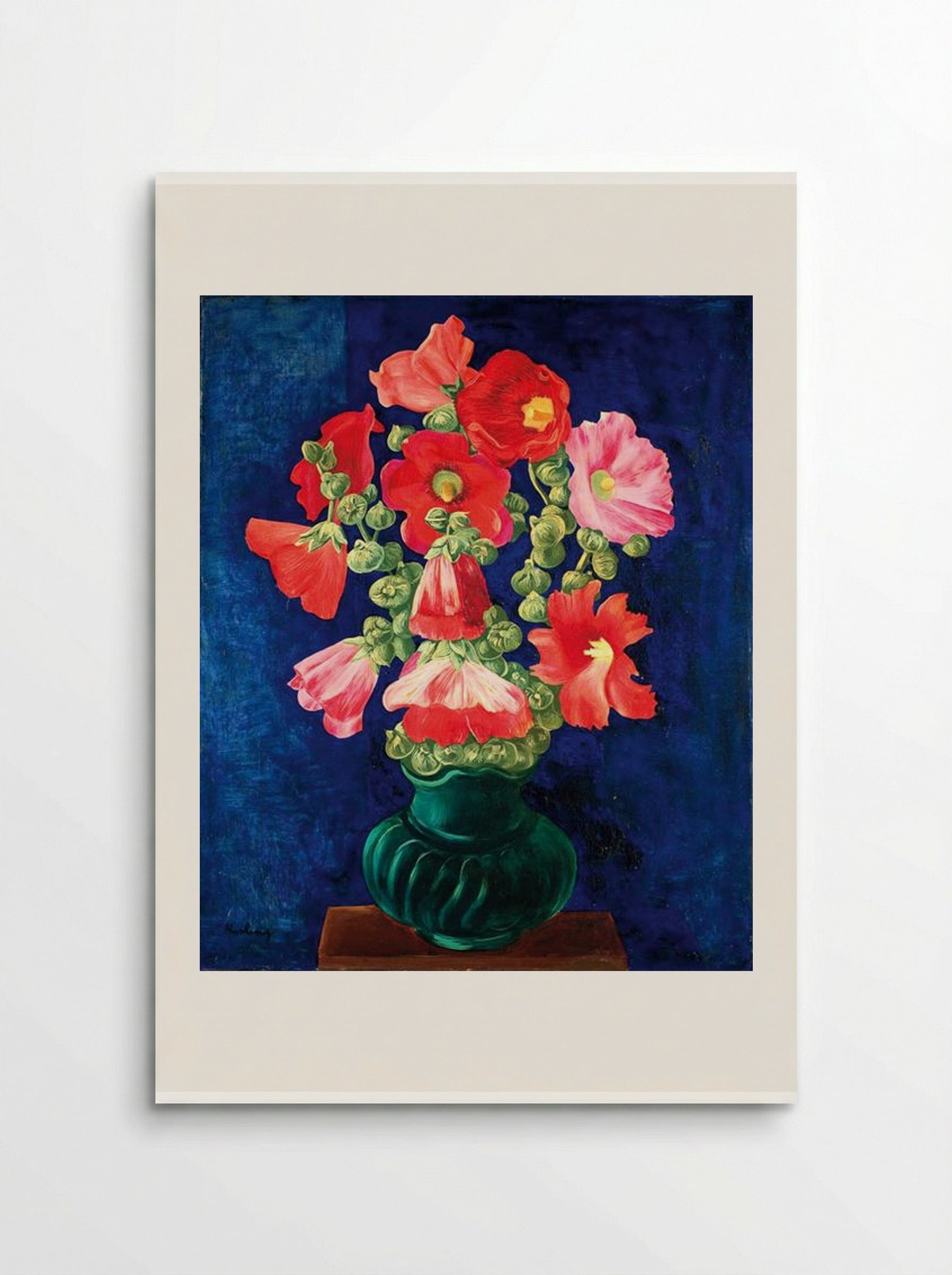Hollyhocks - Moïse Kisling - Poster