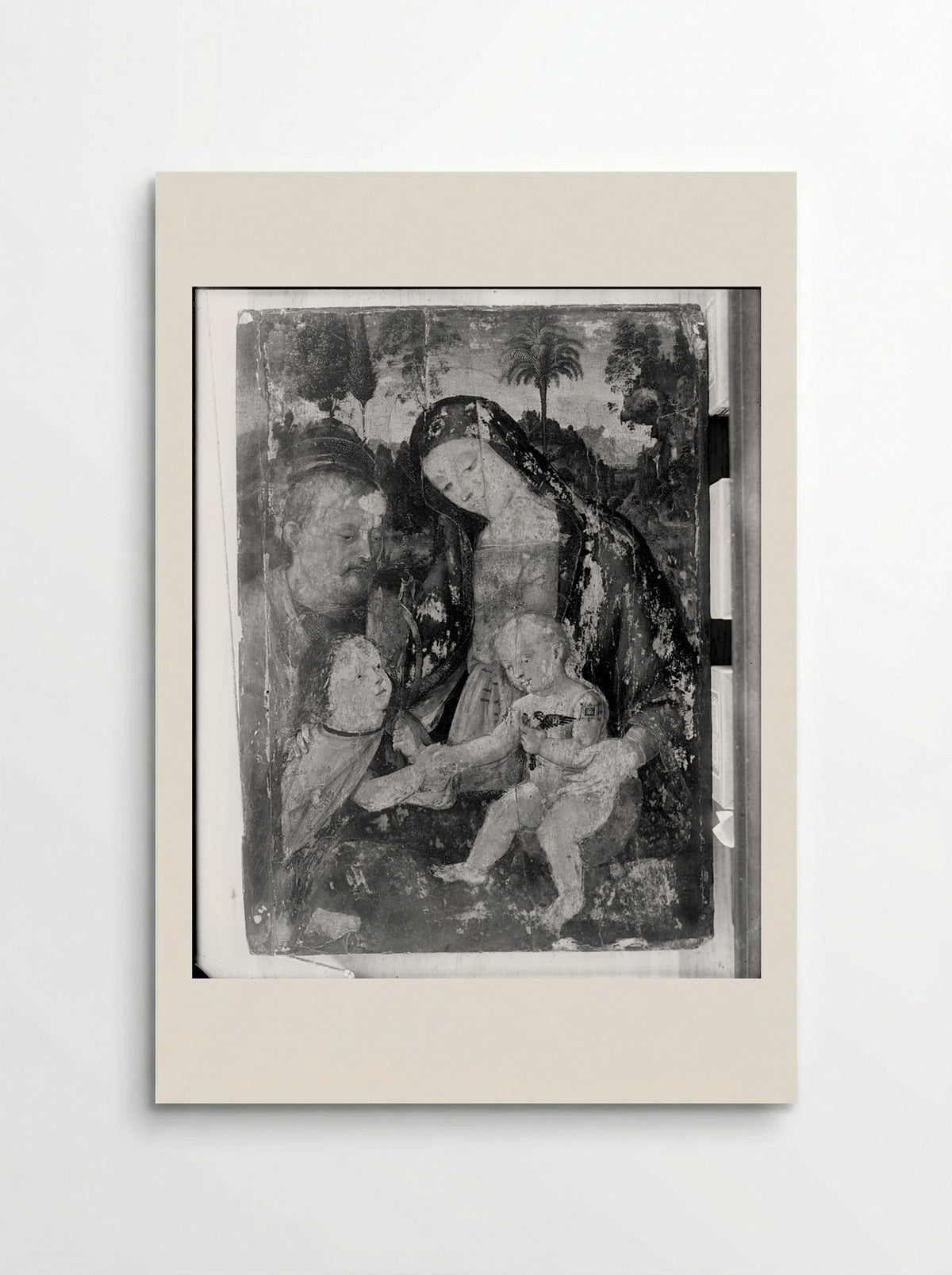 Holy Family and Saint John - Bernardino Pintoricchio - Poster