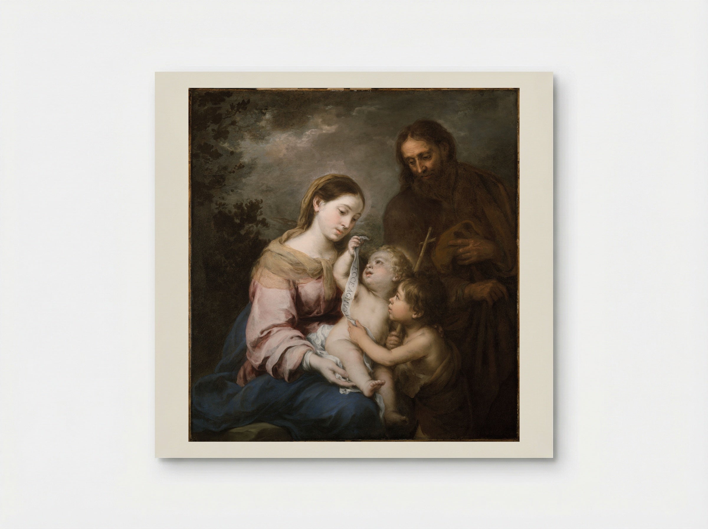 Holy Family with Infant Saint John - Bartolomé Esteban Murillo - Poster