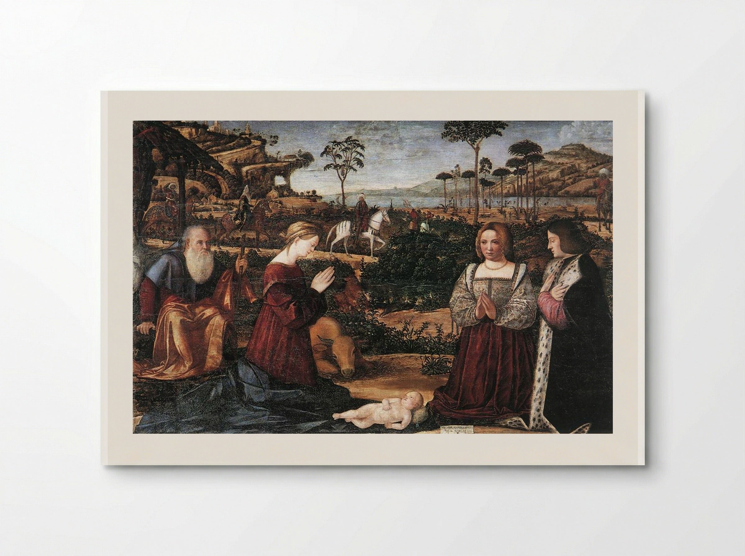 Holy Family with Two Donors - Vittore Carpaccio - Poster