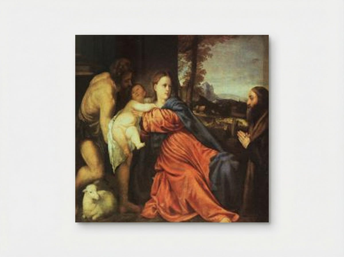 Holy Family with a Donor - Titian - Poster