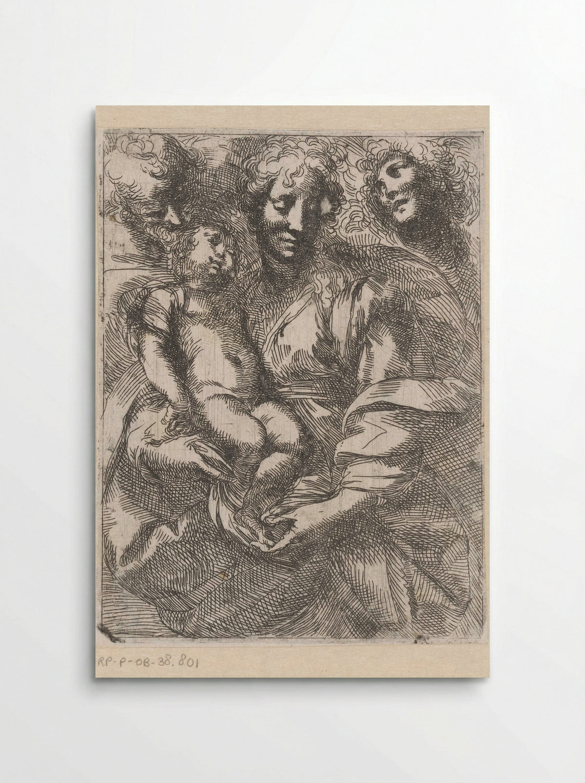 Holy Family with an Angel - Giulio Cesare Procaccini - Poster