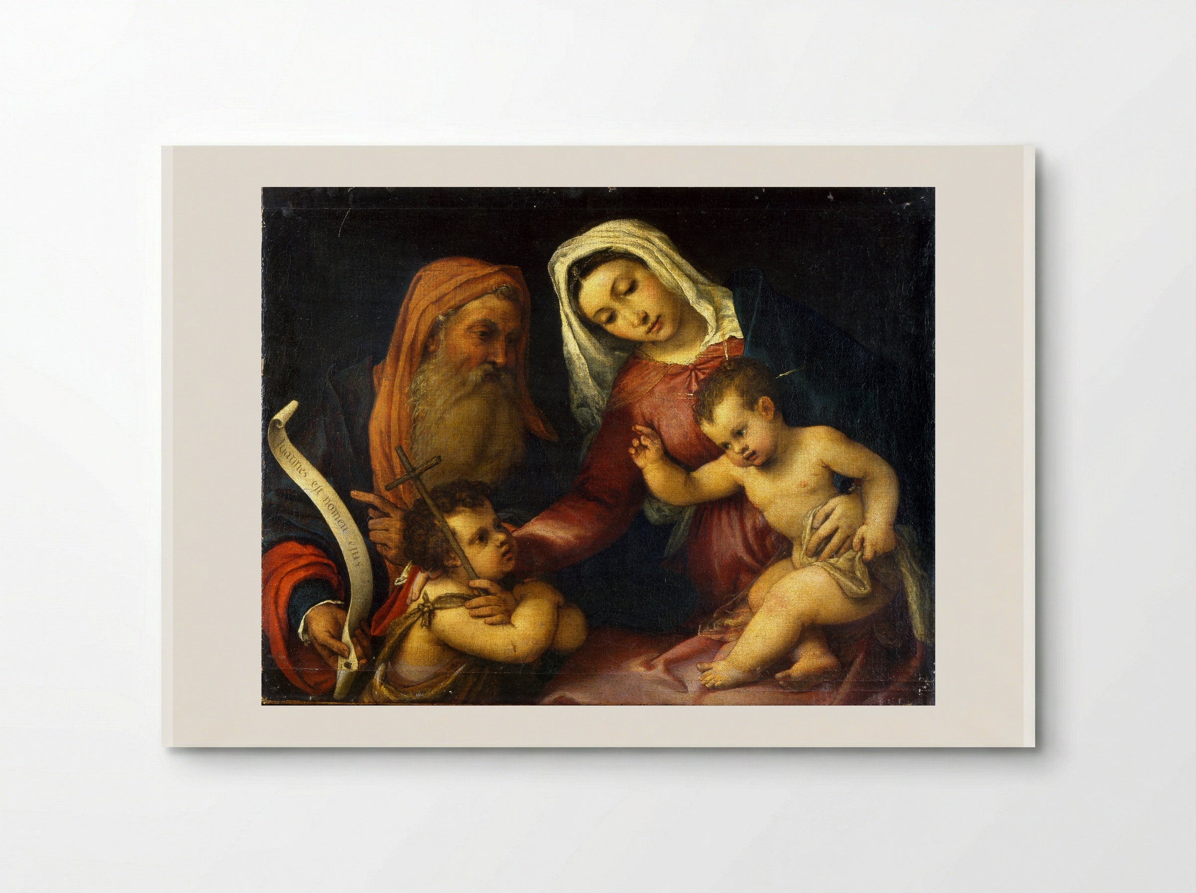 Holy Family with the Infant Saint John the Baptist - Lorenzo Lotto - Poster