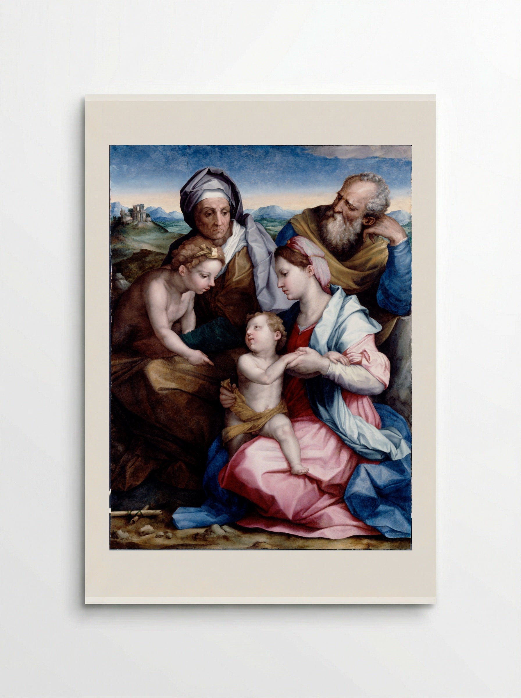 Holy Family with the Infant Saint John the Baptist - Andrea del Sarto - Poster