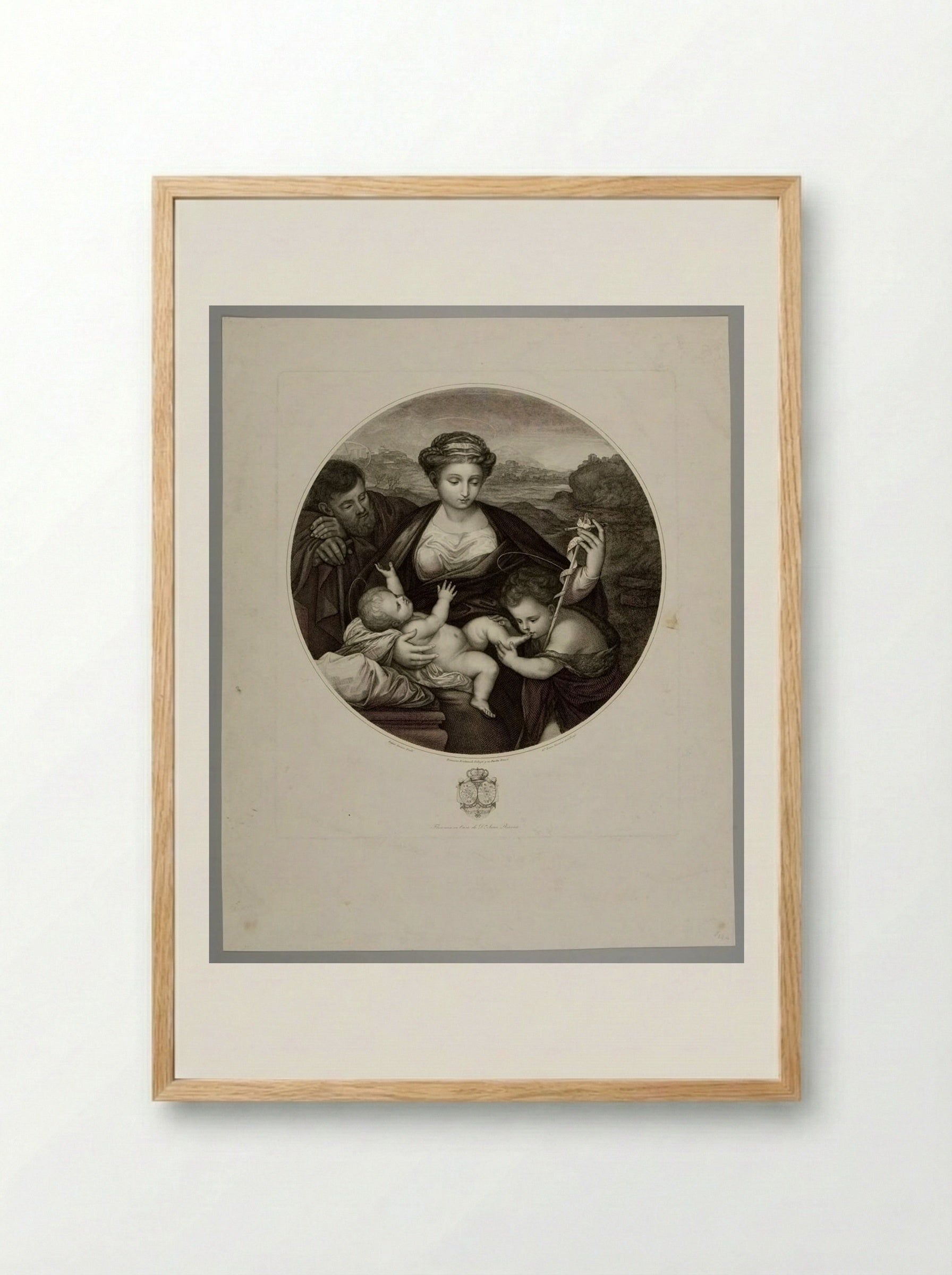 Holy Family - Giovanni Rivera - Framed Print Wood