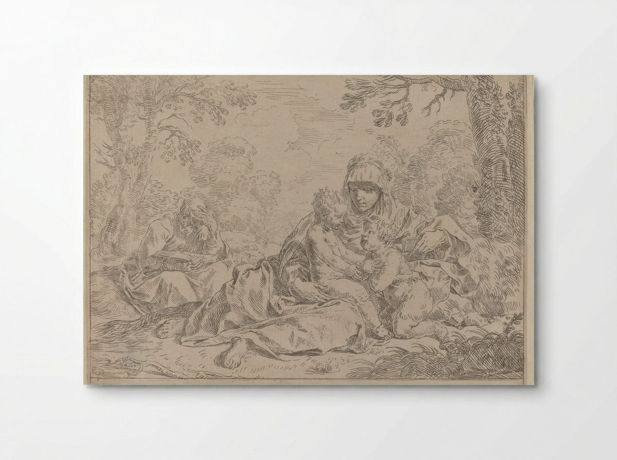 Holy Family - Simone Cantarini - Poster