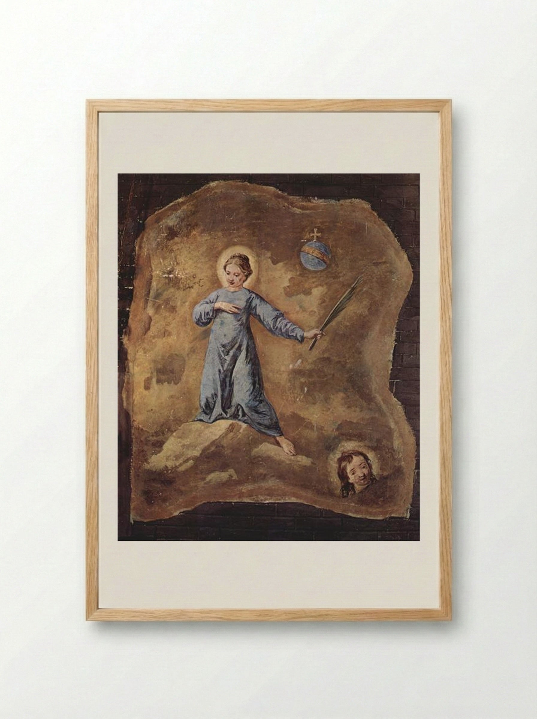 Holy Martyr Fragment - Pietro Longhi - Framed Print Wood