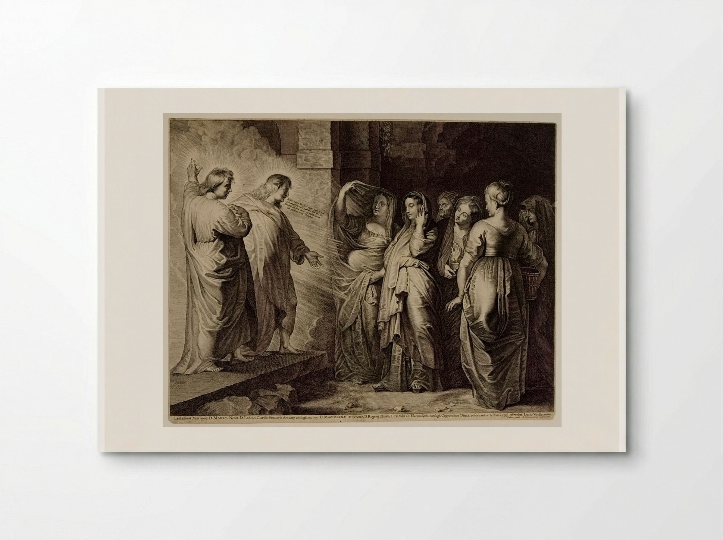 Holy Women at Christ's Tomb - Lucas Vorsterman I - Poster
