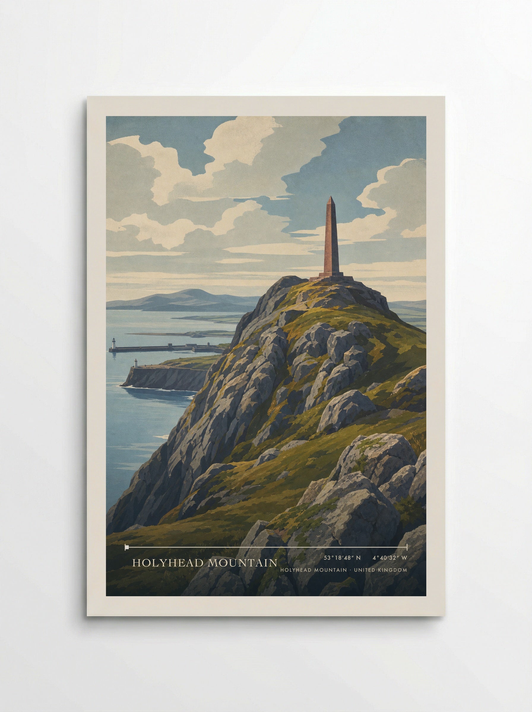 Holyhead Mountain United Kingdom Travel Poster - Poster