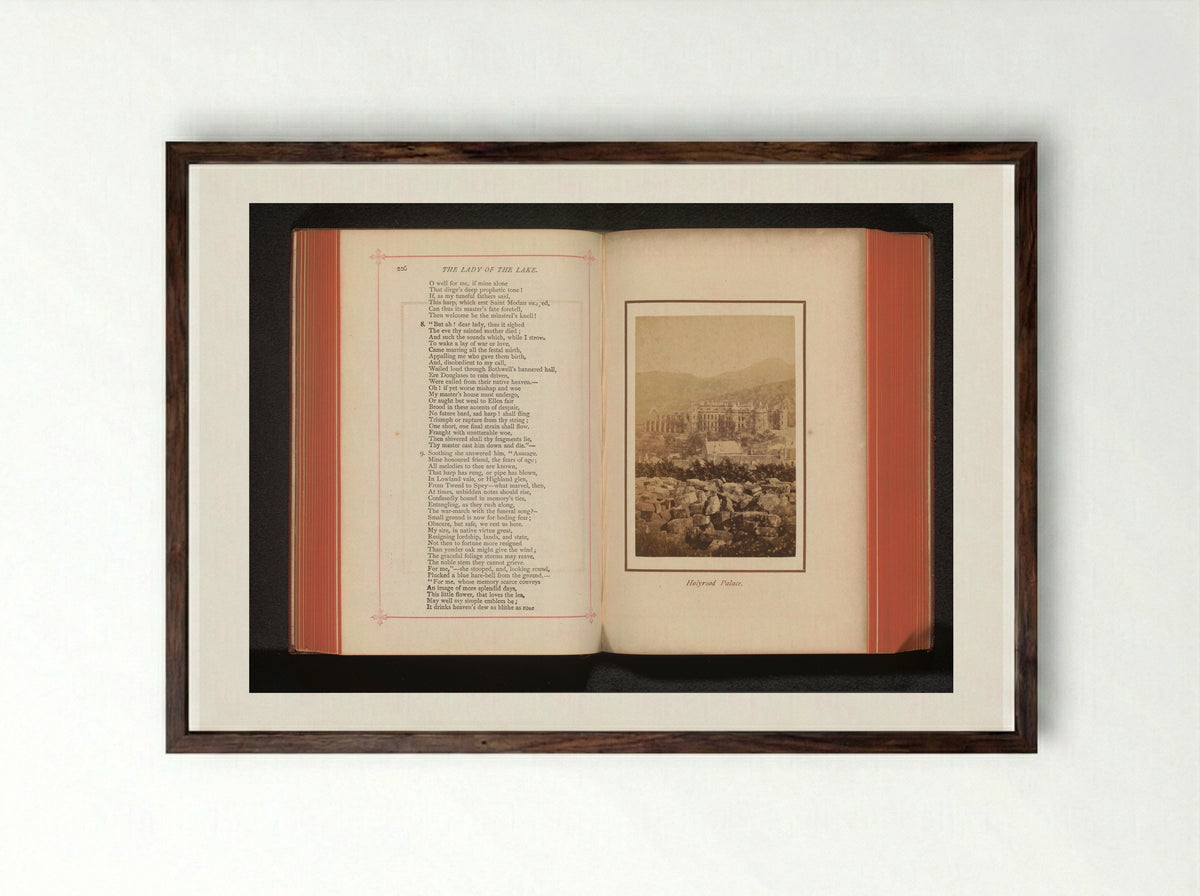 Holyrood Palace - George Washington Wilson - Framed Print Dark Wood