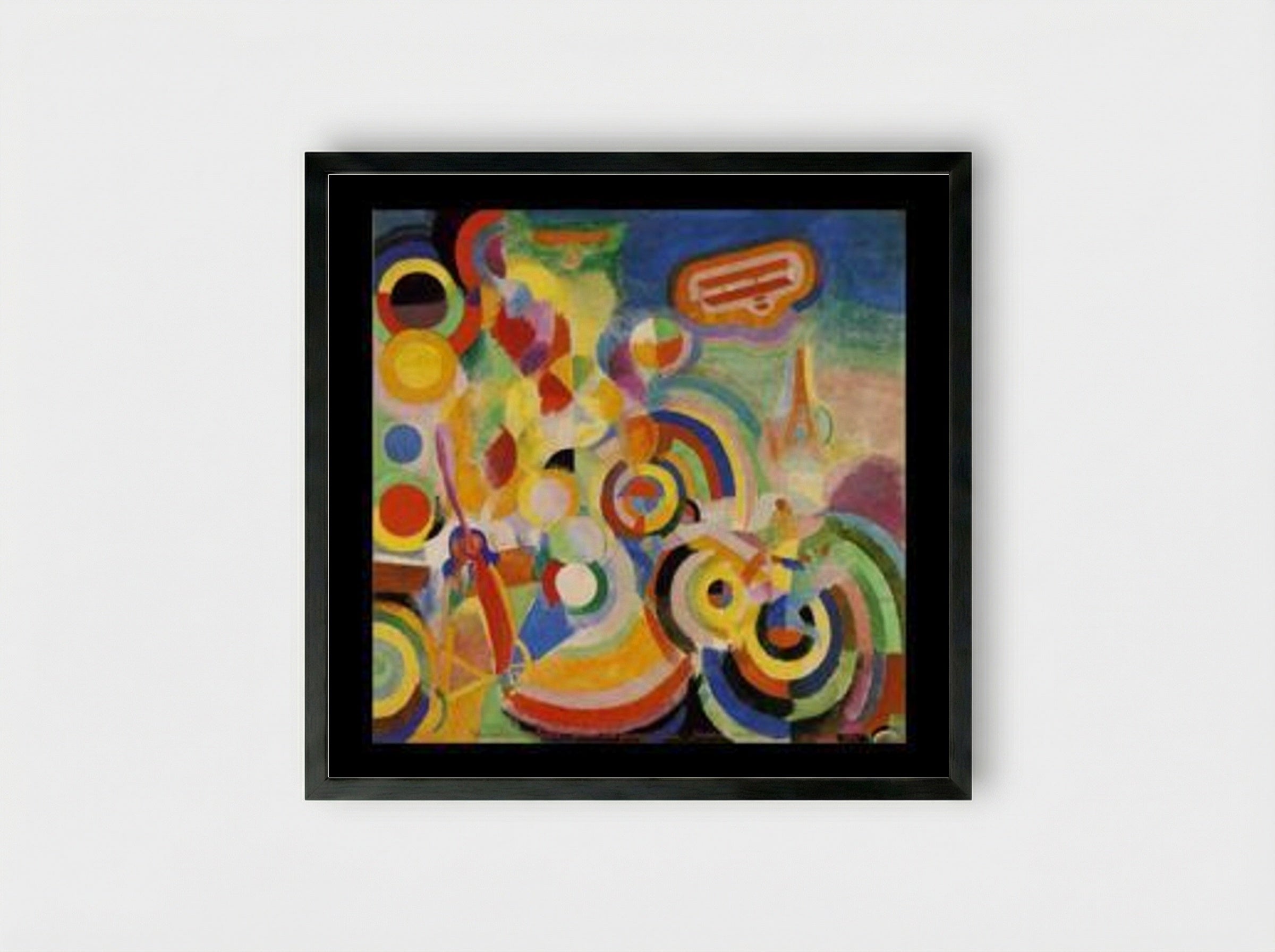 Homage to Bleriot - Robert Delaunay - Framed Print Black