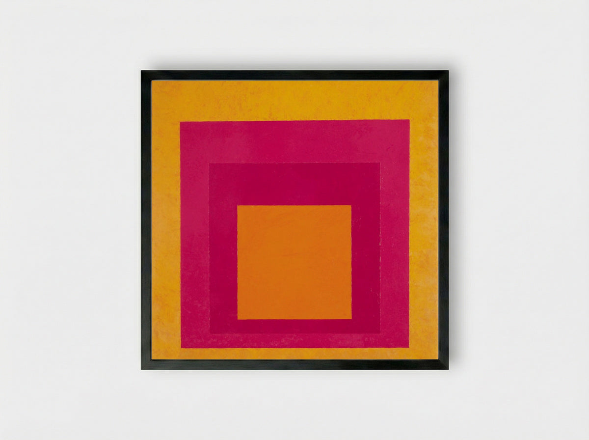 Homage to the Square (La Tehuana) - Josef Albers - Framed Print Black