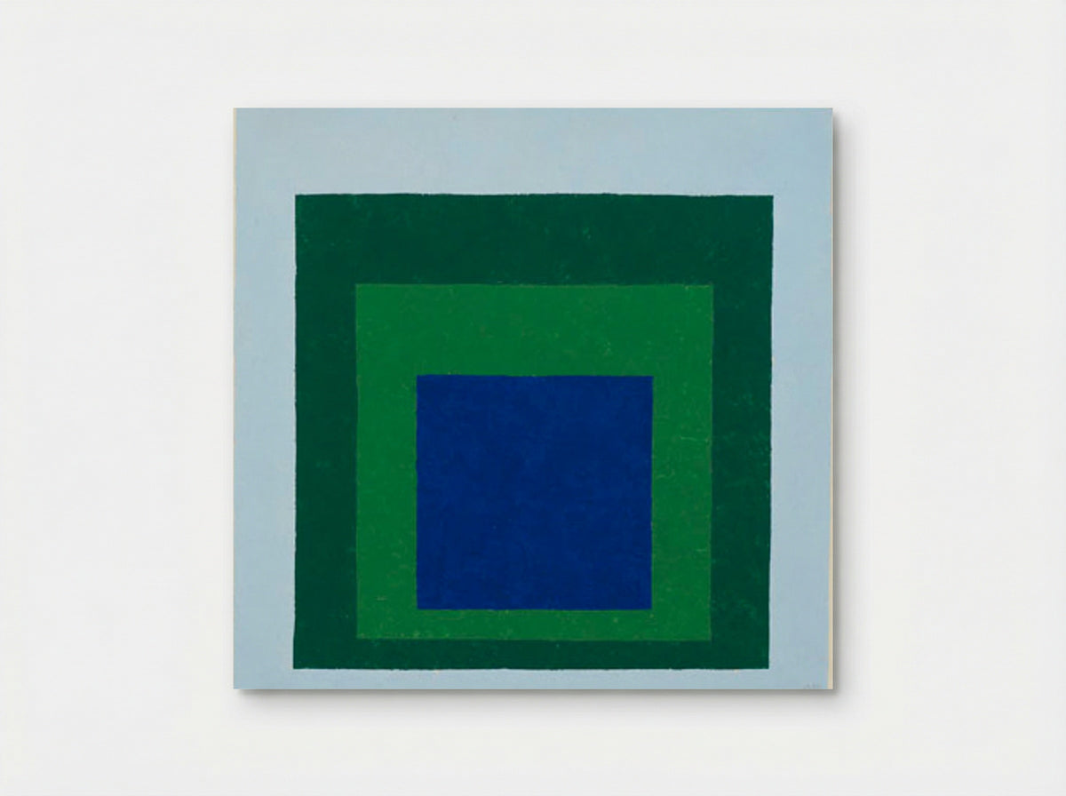 Homage to the Square: Blue & Green - Josef Albers - Poster