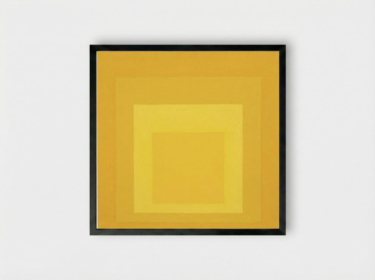 Homage to the Square - Josef Albers - Framed Print Black