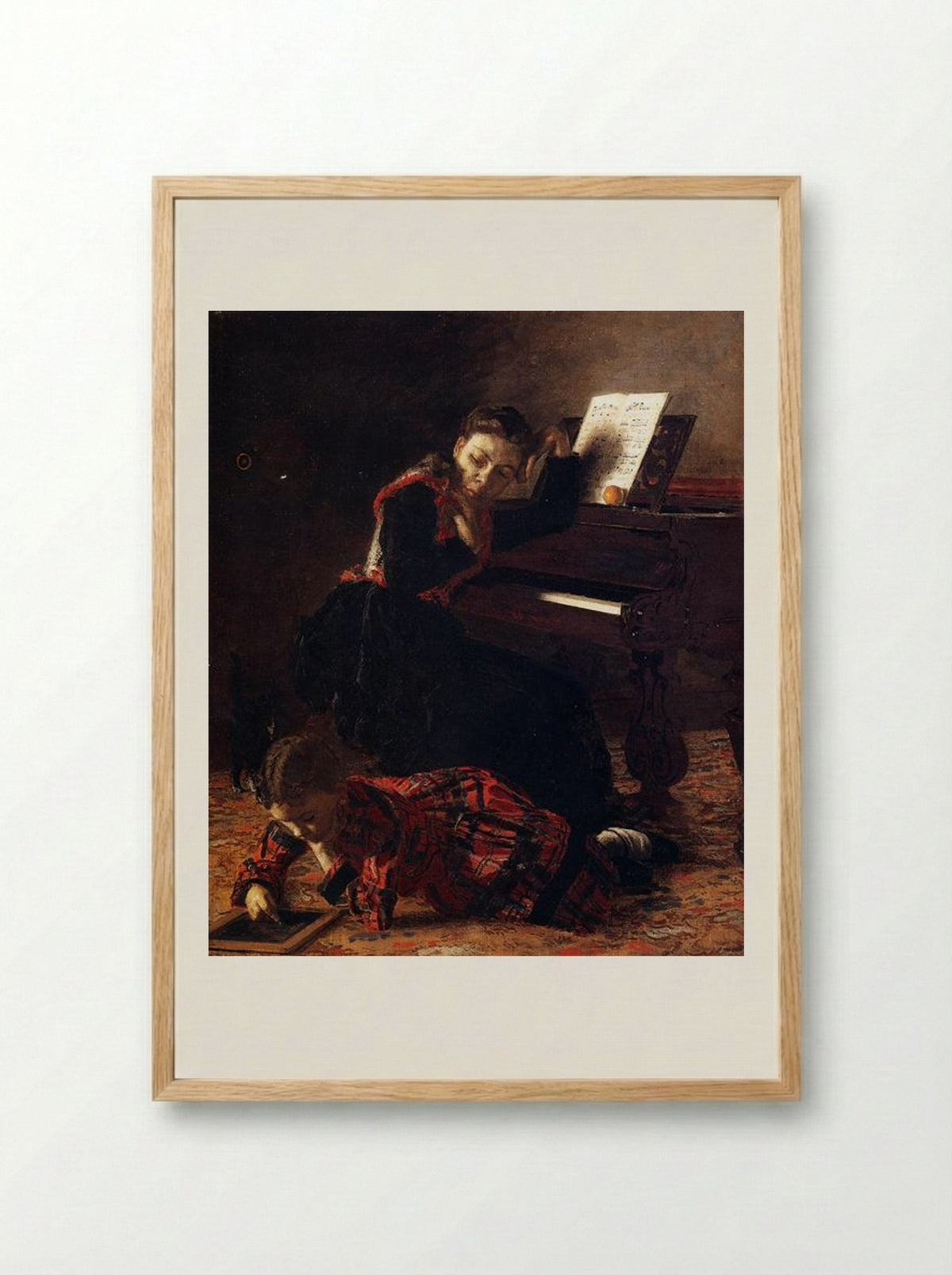 Home Scene - Thomas Eakins - Framed Print Wood