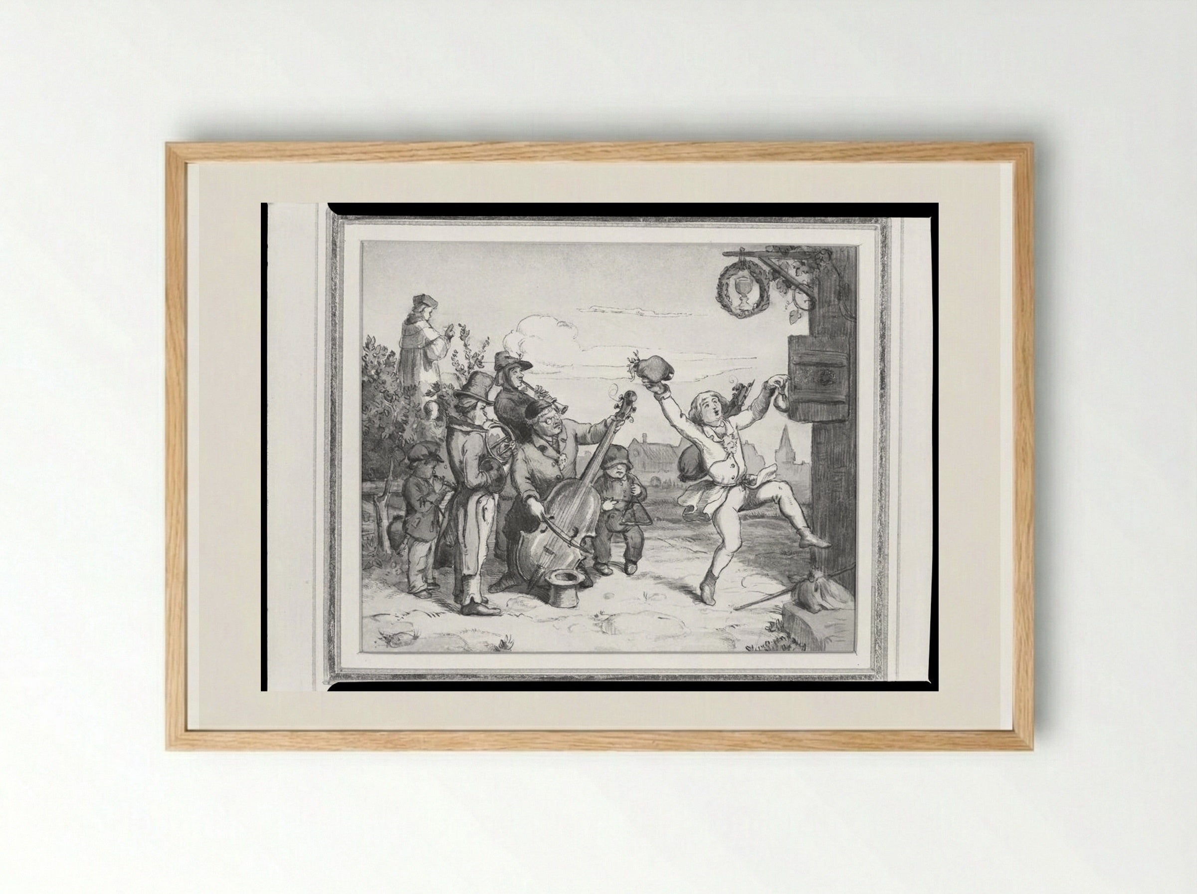 Homecoming - Adrian Ludwig Richter - Framed Print Wood