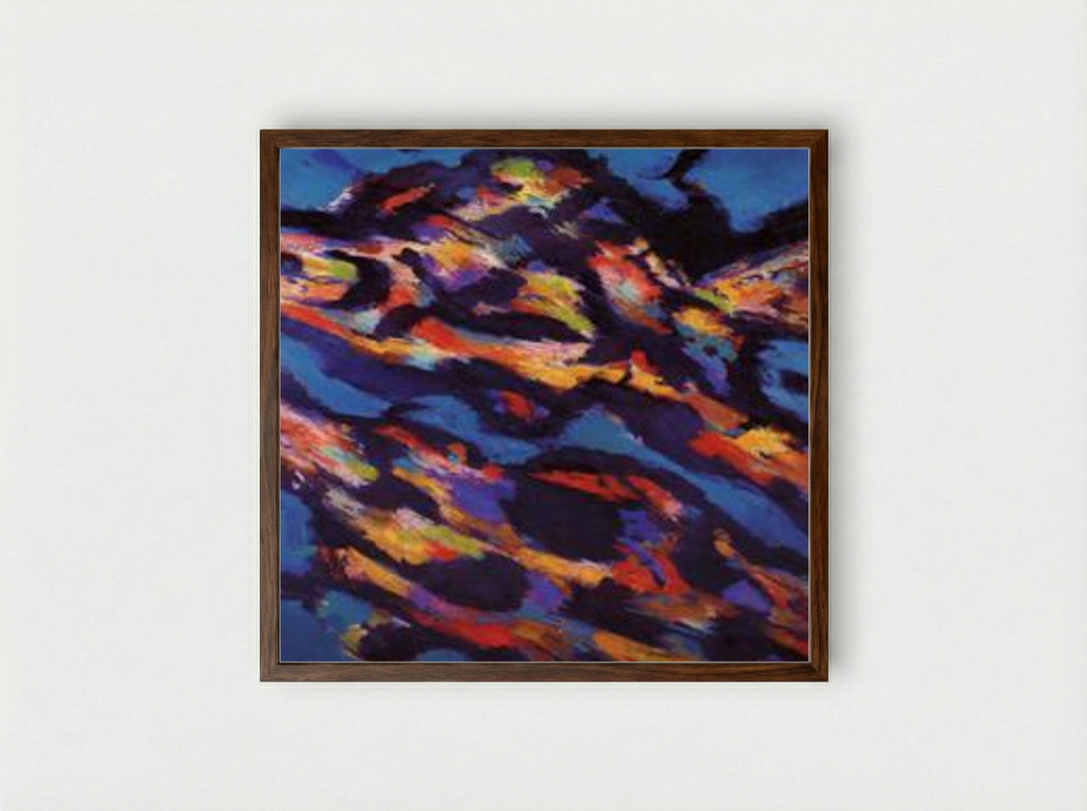 Hommage à Miguel de Unamuno - Le Torrent vert - Framed Print Dark Wood