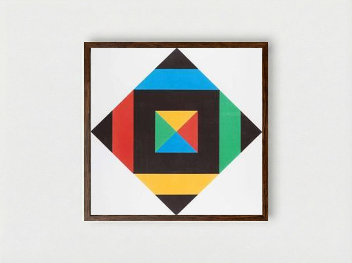 Hommage à Picasso - Max Bill - Framed Print Dark Wood