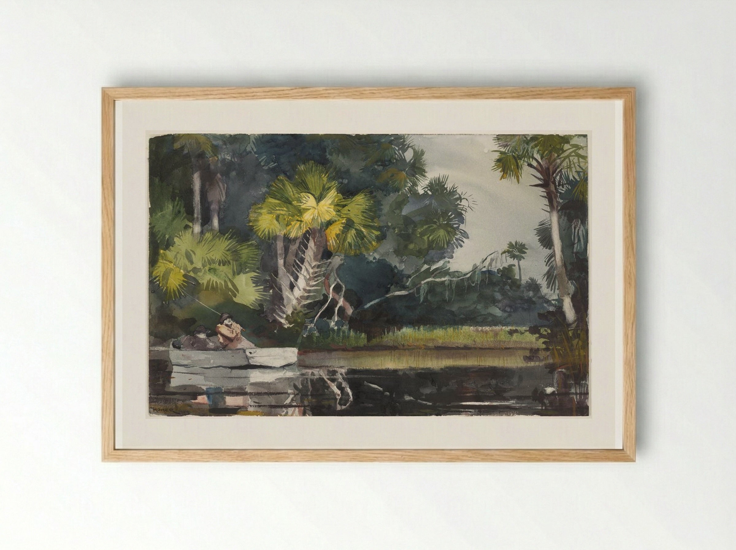 Homosassa Jungle - Winslow Homer - Framed Print Wood