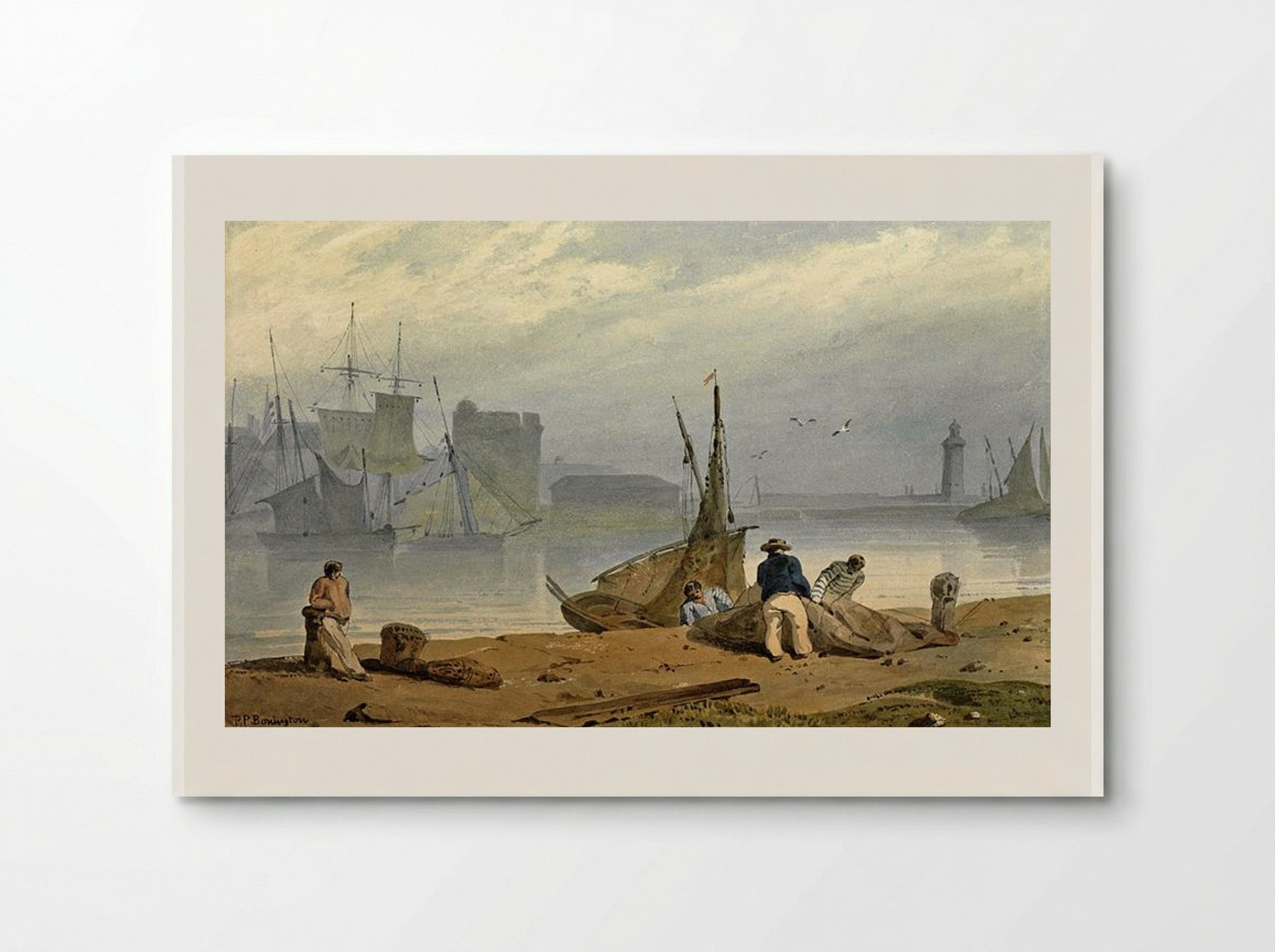 Honfleur - Richard Parkes Bonington - Poster