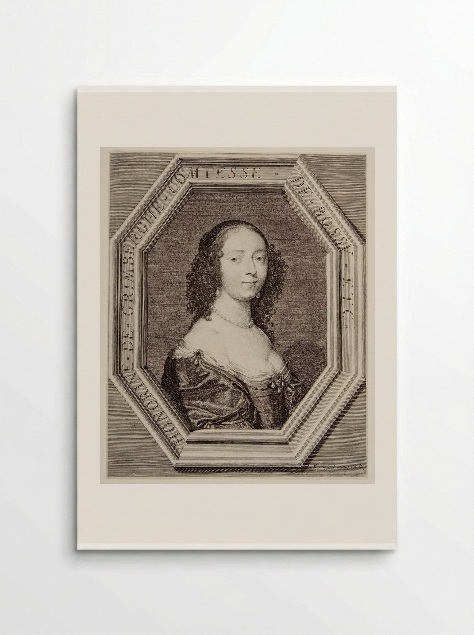 Honorine de Grimberghe, Countess of Bossu - Jean Morin - Poster