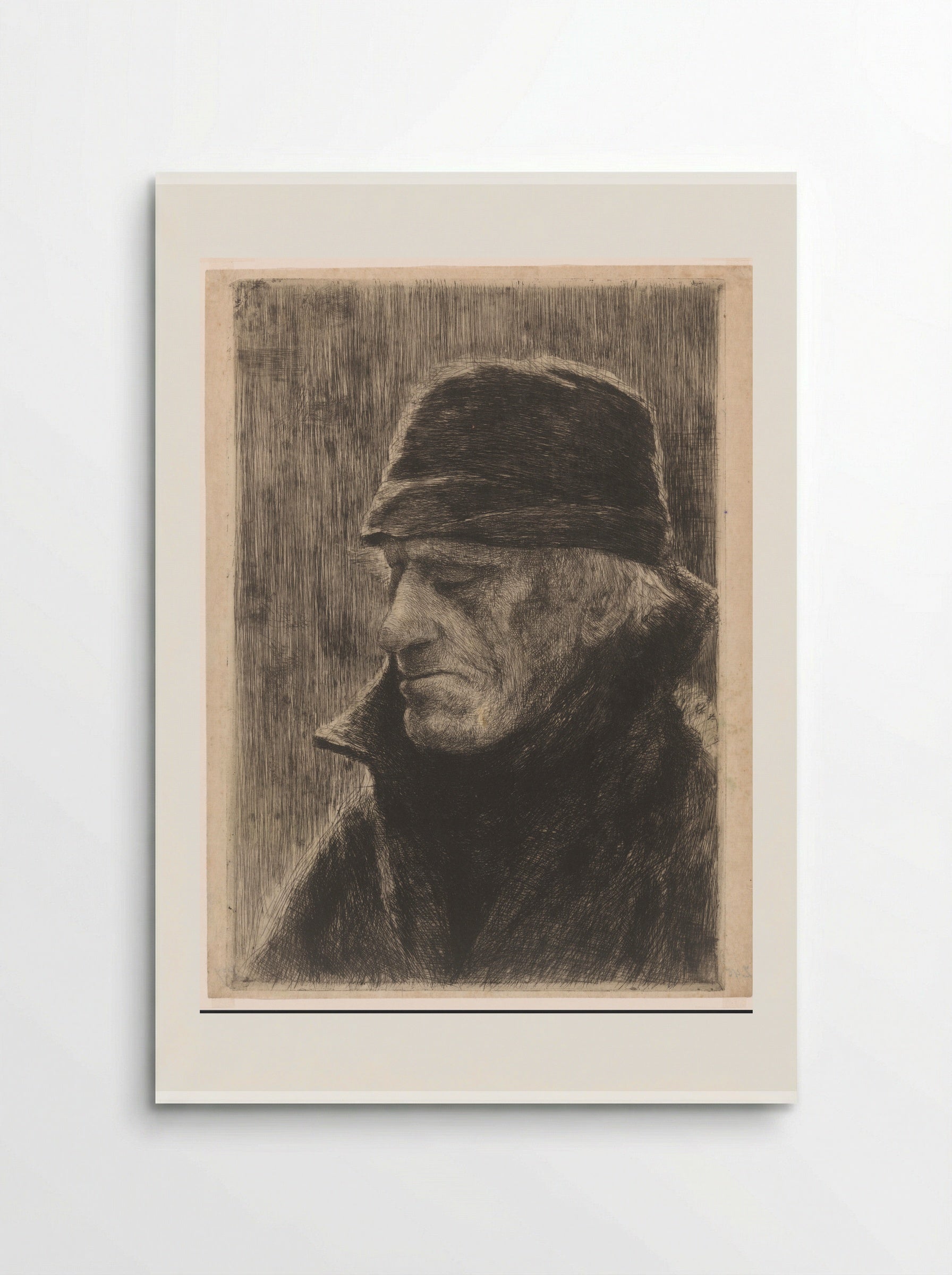 Hoofd van een oude visser - Philip Zilcken - Poster