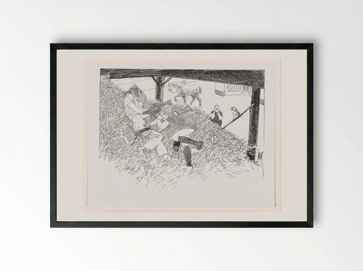 Hooikoorts (Hay Fever) - Peter van Straaten - Framed Print Black